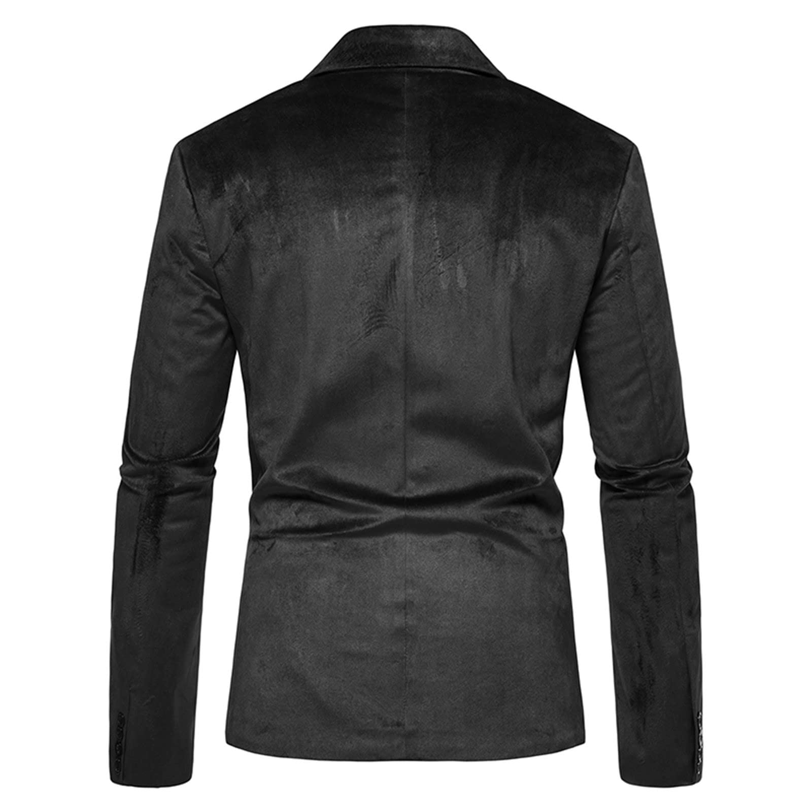 Men's Velvet Blazer Suit - Slim Fit 2-Button Business Jacket | Formal & Casual Tuxedo Coat for Wedding, Evening Events & Office Wear | Elegant Solid Color Blazers for UK Men