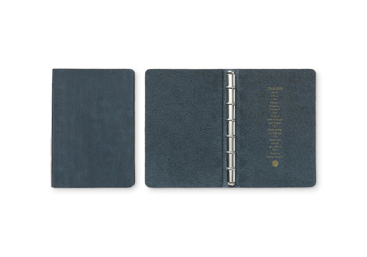 Premium 6-Ring Leather Binder with Horse Hair Design - PLT5016 Mini Size for Planner, Journal & Notebook Organization | Perfect for Office, School & Travel Use