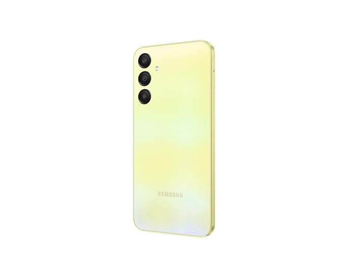 Samsung Galaxy A25 5G Unlocked Smartphone - 6GB RAM 128GB Storage, 50MP Dual Camera, Dual SIM, International Version (Yellow) - Perfect for Travel, Work & Social Media