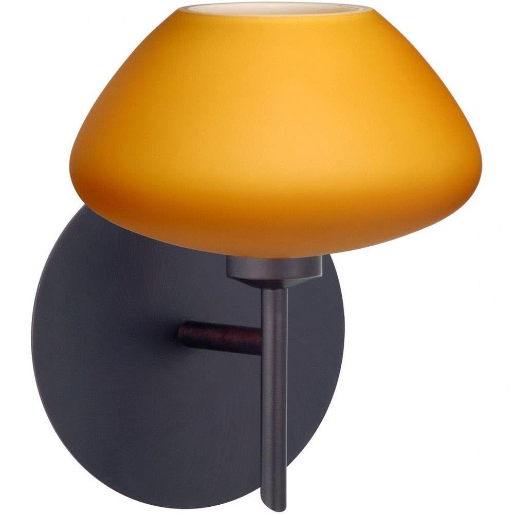 1SW-541080-LR-BR One Light Wall Sconce - Modern LED Wall Light Fixture from Peri Collection - Perfect for Bedroom, Hallway, or Living Room Lighting