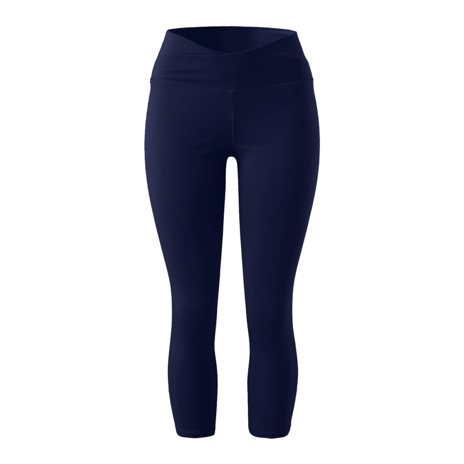 Youeneom High Waist Yoga Pants for Women - Workout Running Leggings, Cross Waist Tights for Gym, Fitness & Everyday Wear