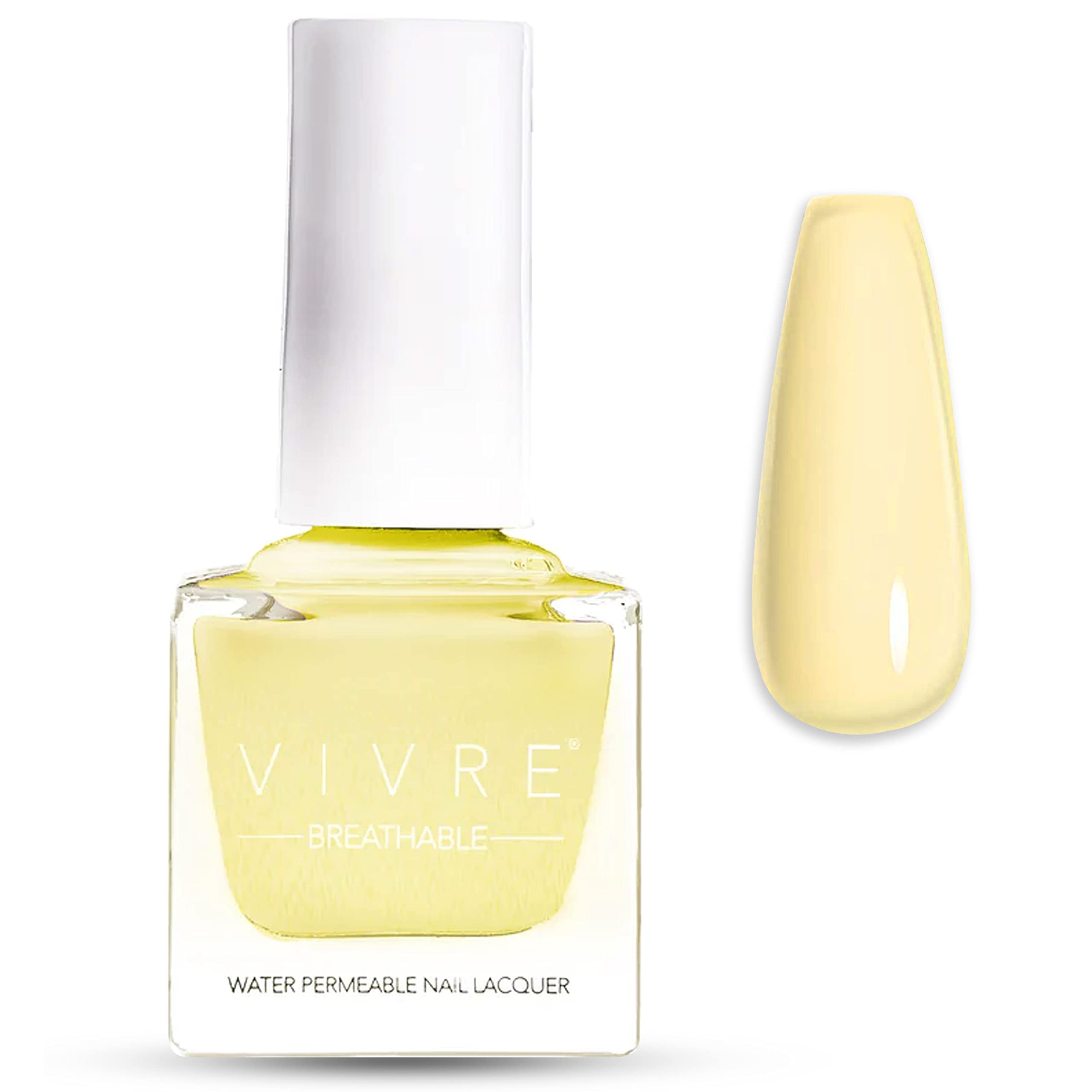 VIVRE Cosmetics Breathable Nail Polish - Water & Oxygen Permeable, Certified Safe for Healthy Nails | Perfect for Daily Wear, Special Occasions & Nail Care Enthusiasts