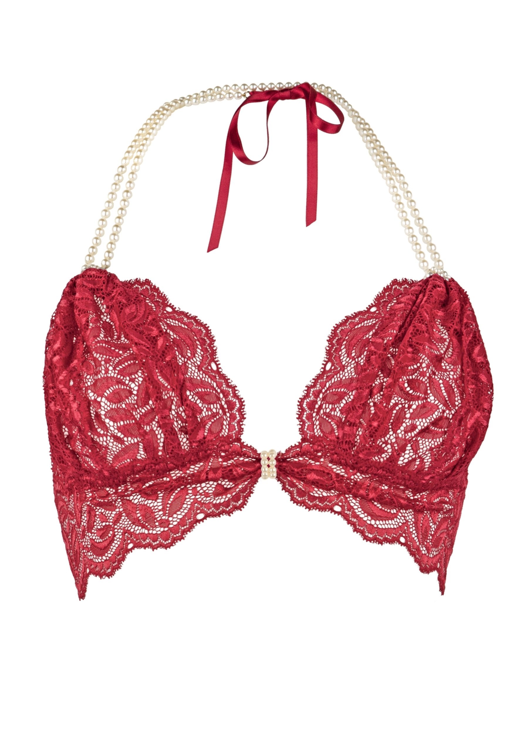 Bracli Begos Pearl Bra - Elegant Lace Underwear for Women, Comfortable & Stylish Support - Perfect for Daily Wear, Special Occasions & Bridal Lingerie