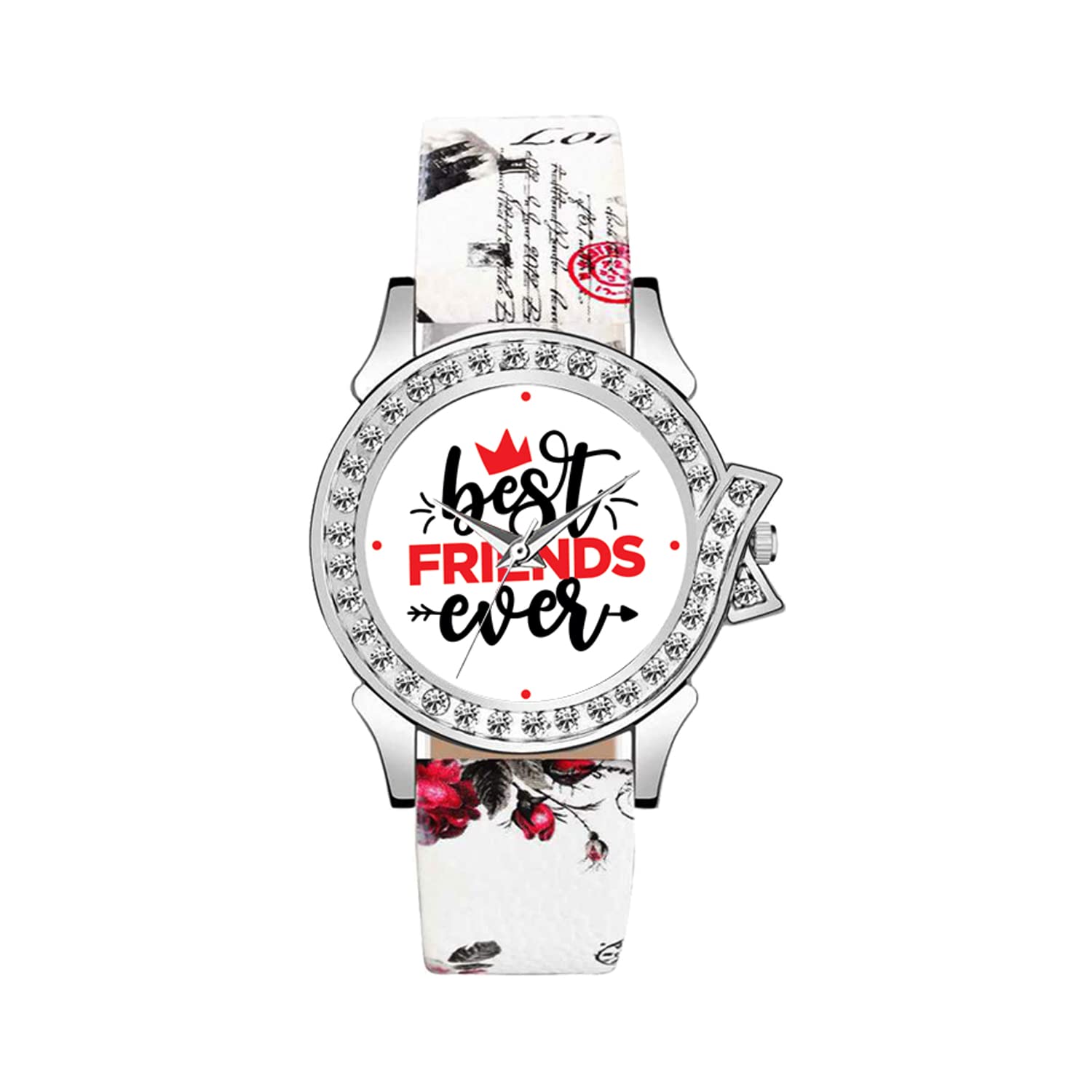 Best Friends Ever Analog Watch for Girls & Women - White Dial, Valentine's Day Gift for Her - Perfect for Matching Friendship Jewelry & Special Occasions