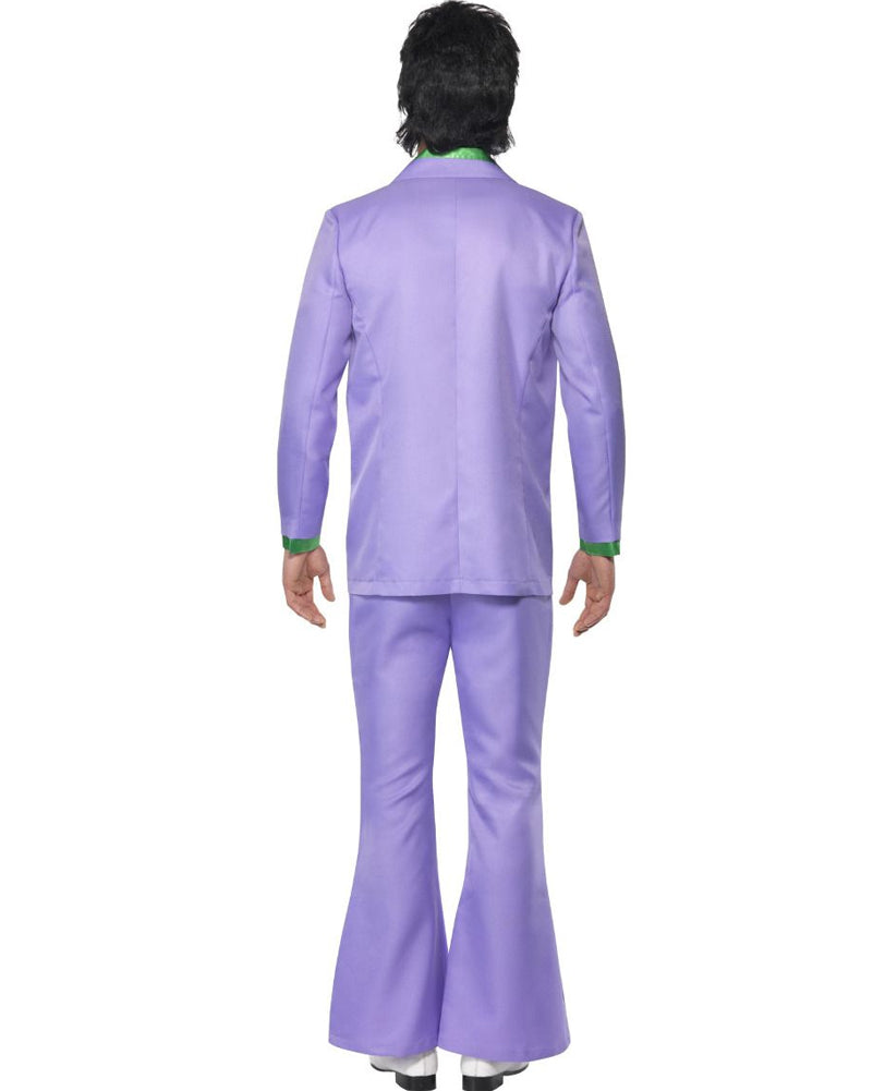 Vintage 1970s Lavender Men's Costume - Retro Hippie Outfit for Halloween, Theme Parties & Cosplay Events