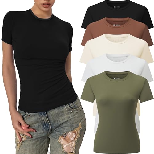 5 Piece：black/White/Coffee/Khaki/Green