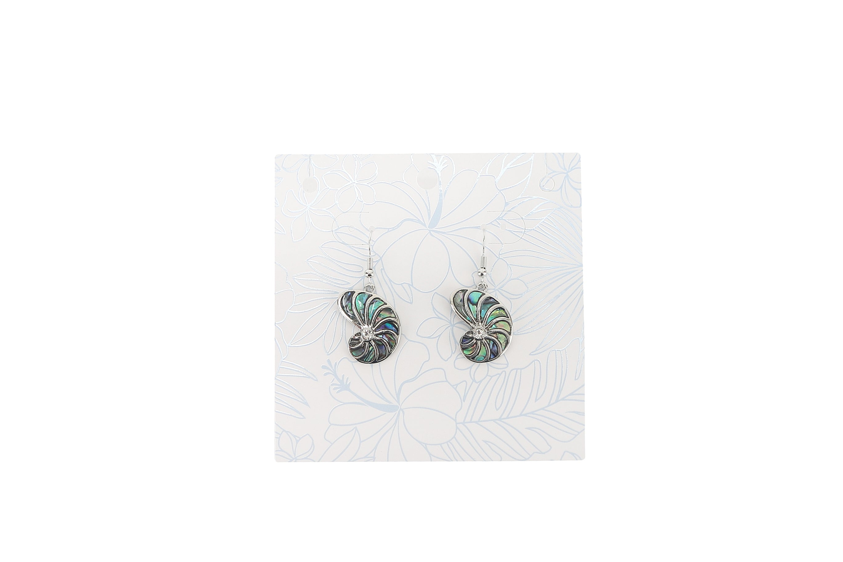Makamae Silver Shell Earrings for Women - Handmade Boho Beach Jewelry for Summer, Parties & Gift Giving