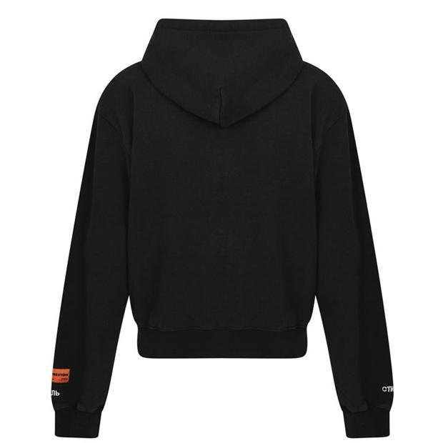 Heron Preston Black Logo Hoodie for Men & Women | Streetwear Fashion Pullover Sweatshirt | Casual Wear & Urban Outfits