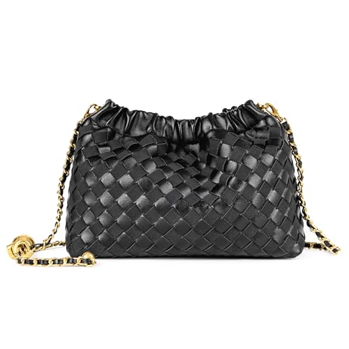 Woven Leather-basalt Black