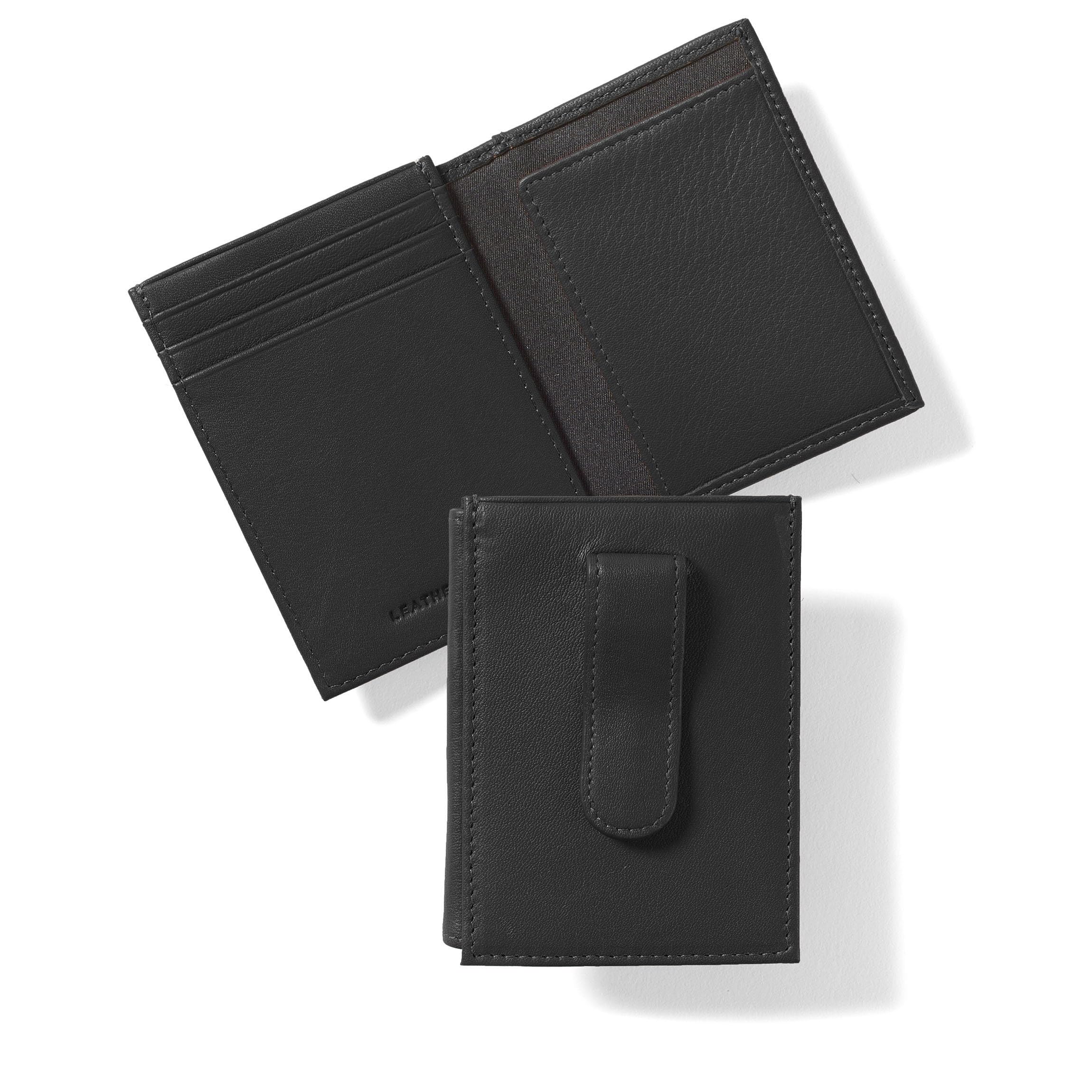 Premium Leather Money Clip Card Holder - RFID Blocking Slim Wallet for Men & Women | Perfect for Travel, Business & Everyday Use