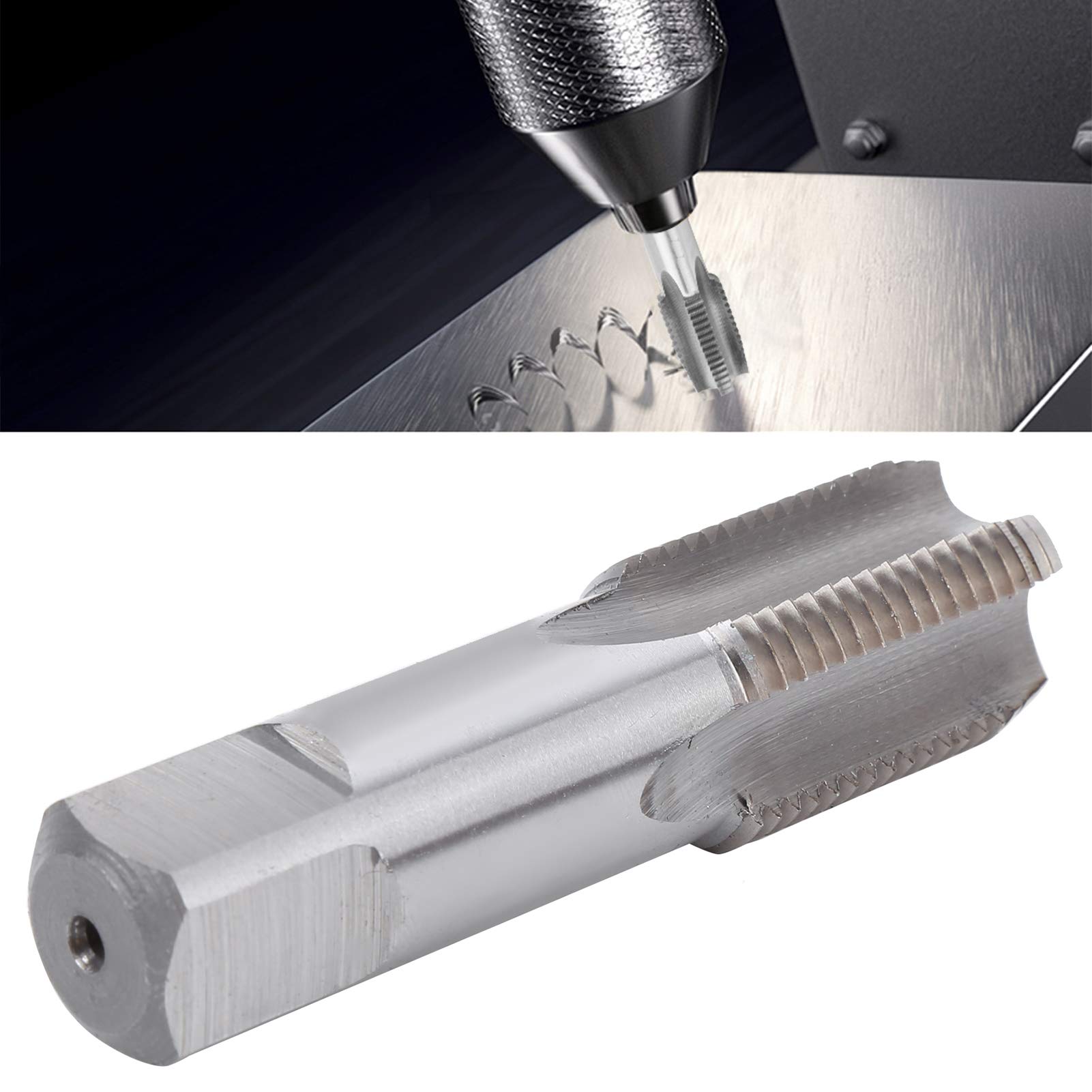 HSS G1/2-14 Pipe Thread Tap - High Speed Steel Threading Tool for Cast Iron & Alloy Steel | Plumbing, Pipe Fitting, and DIY Repair Projects