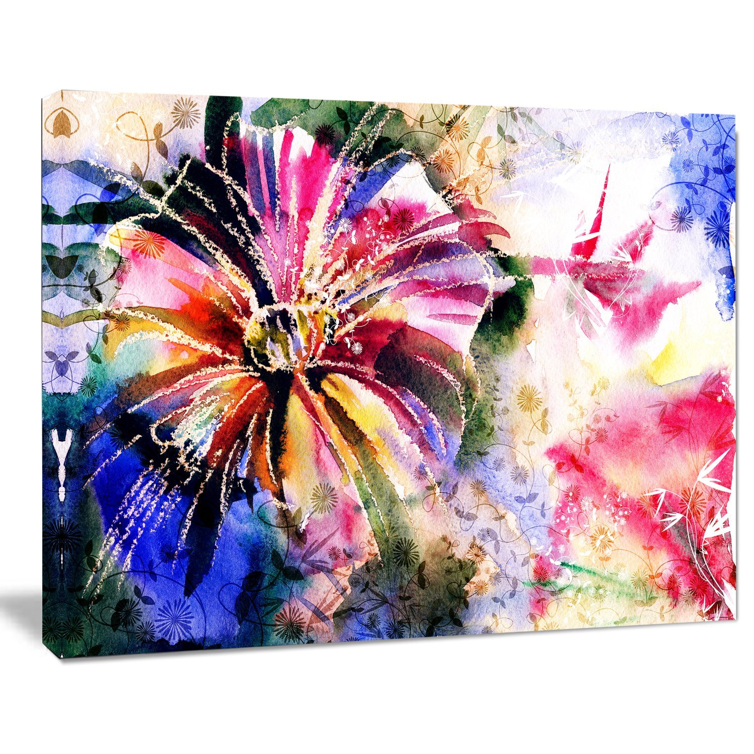 Floral Art Canvas Print - Beautiful Flowers in a Collage - Perfect for Home Decor, Living Room, Bedroom & Office Wall Art