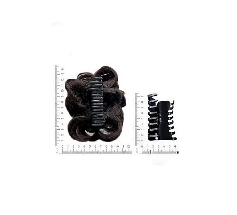 Stylish AHS Artificial Juda Hair Clip with Clutcher - Black Hair Accessories for Women & Girls (Set of 1) | Perfect for Parties, Weddings & Everyday Wear