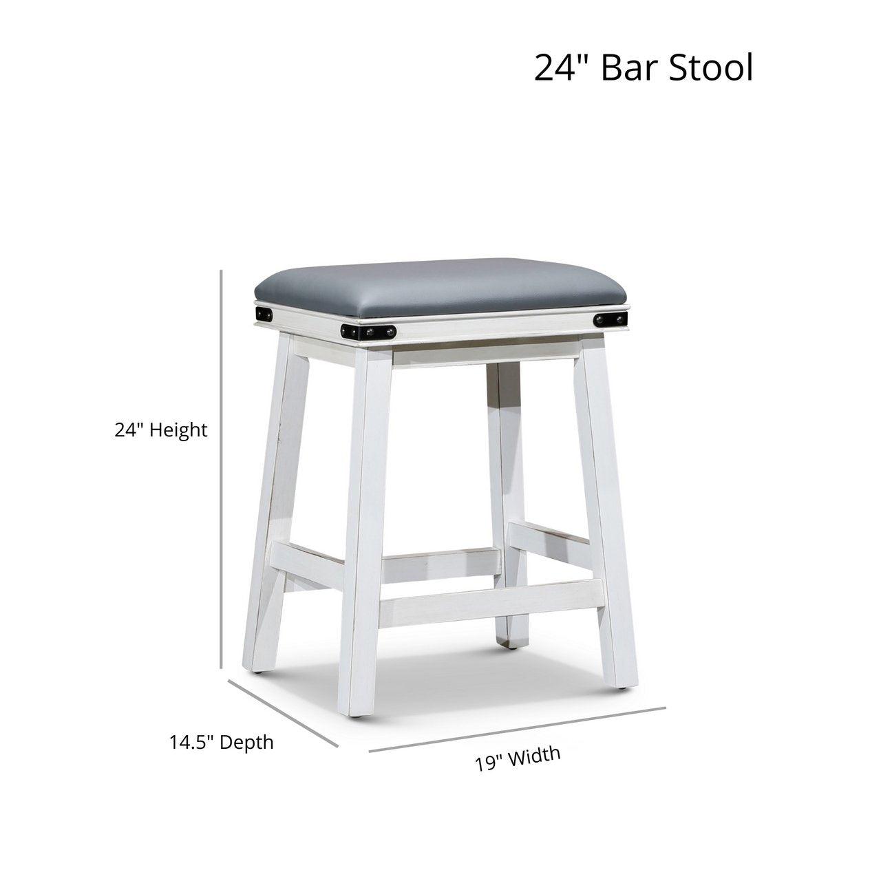 Premium Cortez Bonded Leather Stool - 24