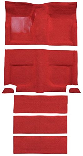 ACC Automotive Carpet for 1965-1968 Ford Mustang Fastback - Premium 80/20 Loop (515-Red) - Perfect for Restoration Projects & Classic Car Interiors