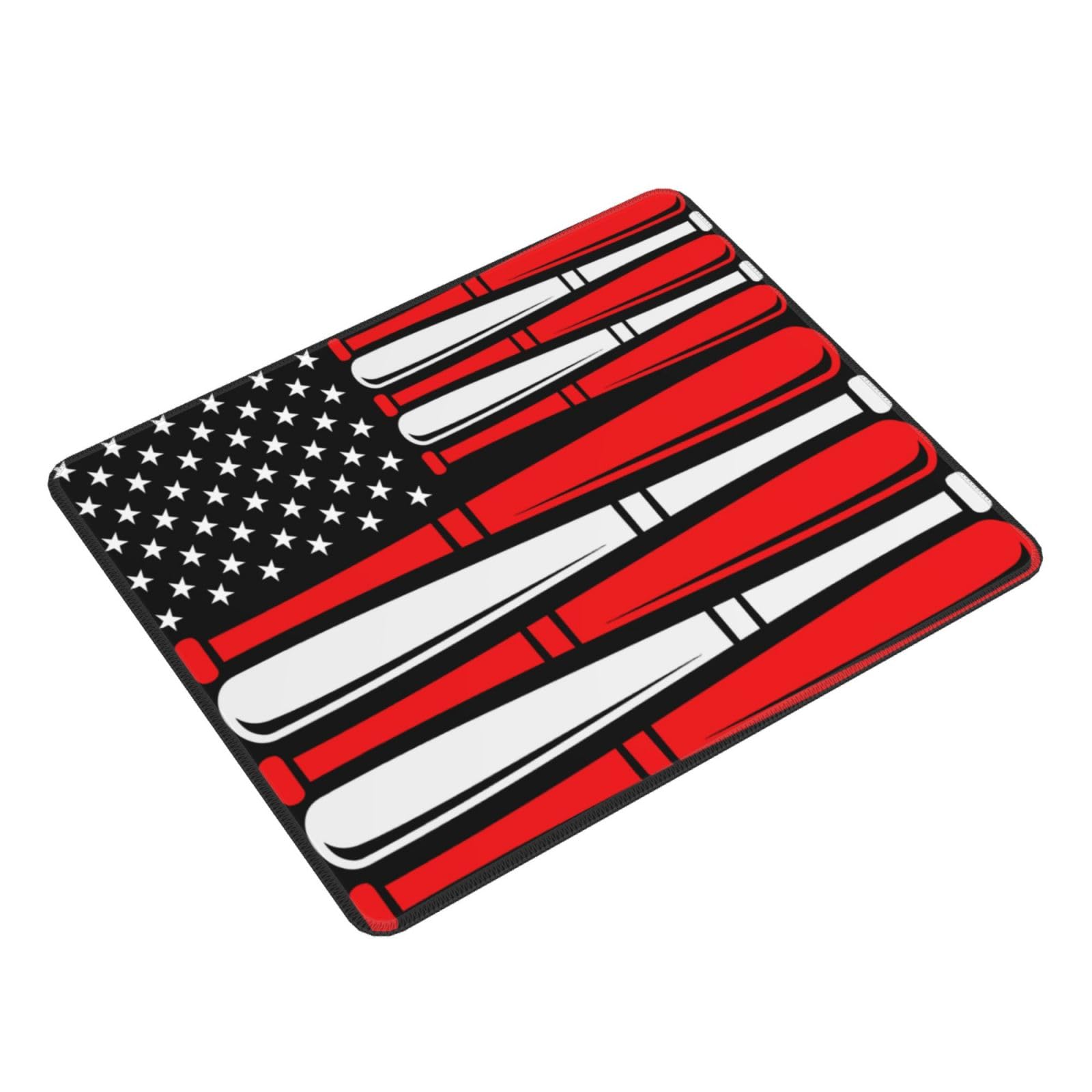 SIYTUAU USA Flag Baseball Design Mouse Pad - Waterproof, Non-Slip Rubber Gaming Mousepad (10x12 inch) for Office, Laptop & PC - Perfect for Gamers, Work & Home Use