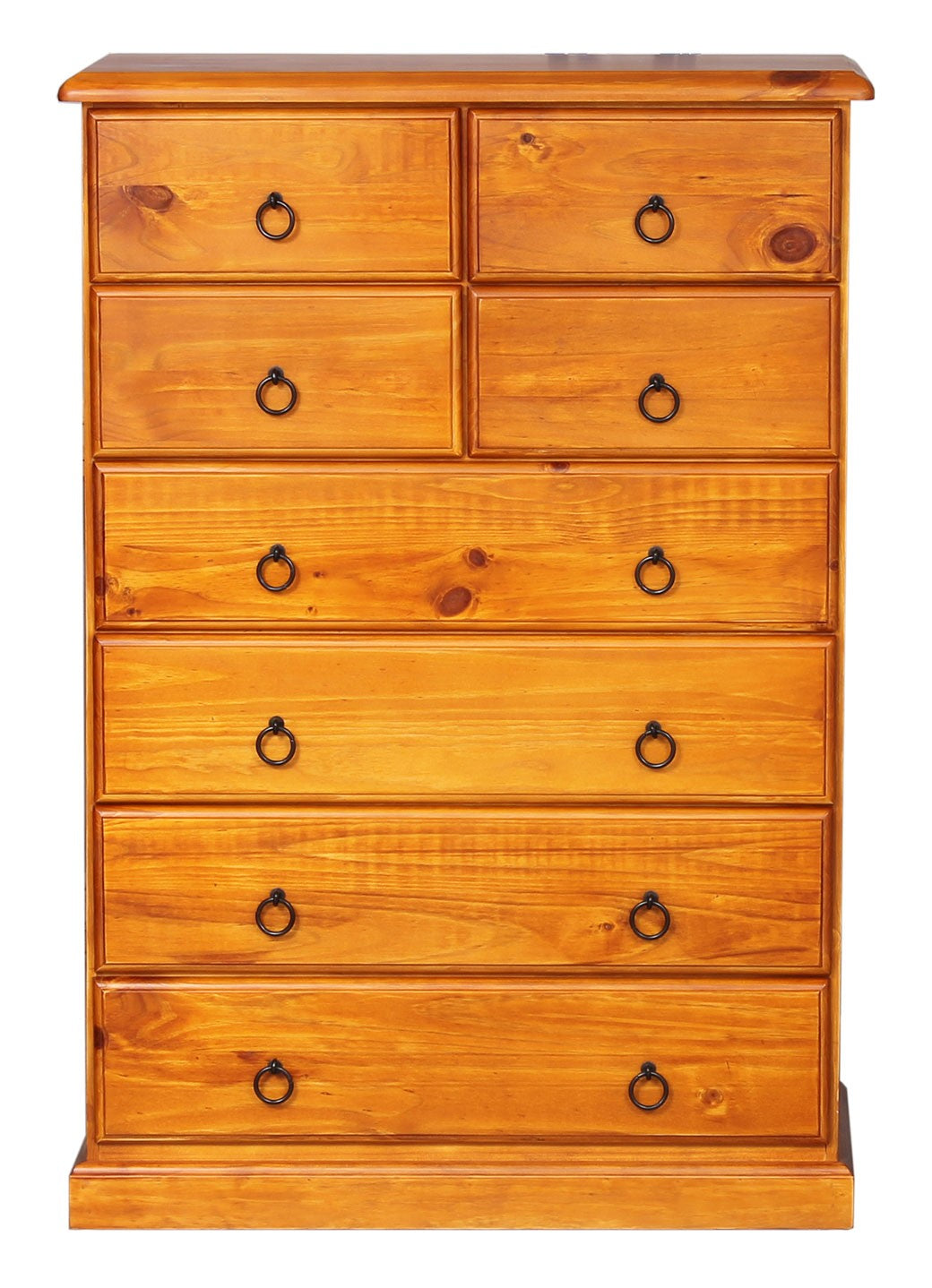 8-Drawer Tallboy Dresser - Spacious Storage for Bedroom, Living Room & Office - Organize Clothes, Linens & Essentials - Troy Collection