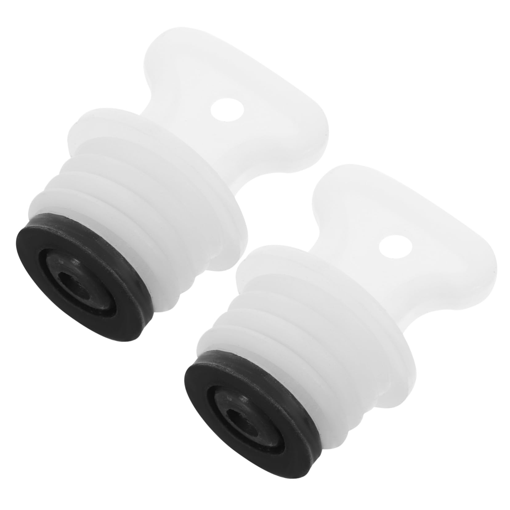 2-Pack Reusable Silicone Hot Water Bottle Stoppers - Leak-Proof Lid Cover for Kettles, Thermos & Hot Bags - Perfect for Travel, Camping & Home Use
