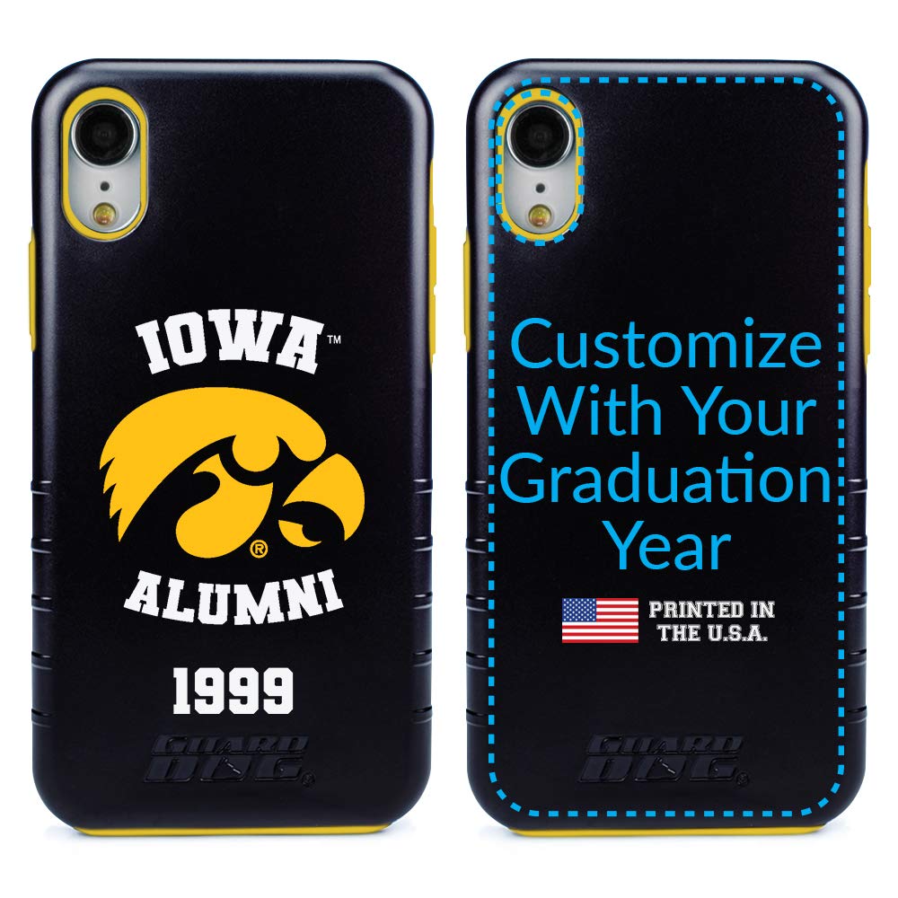 Iowa Hawkeyes iPhone XR Case - Guard Dog Hybrid Cover for Alumni - Durable Protection for School & Work