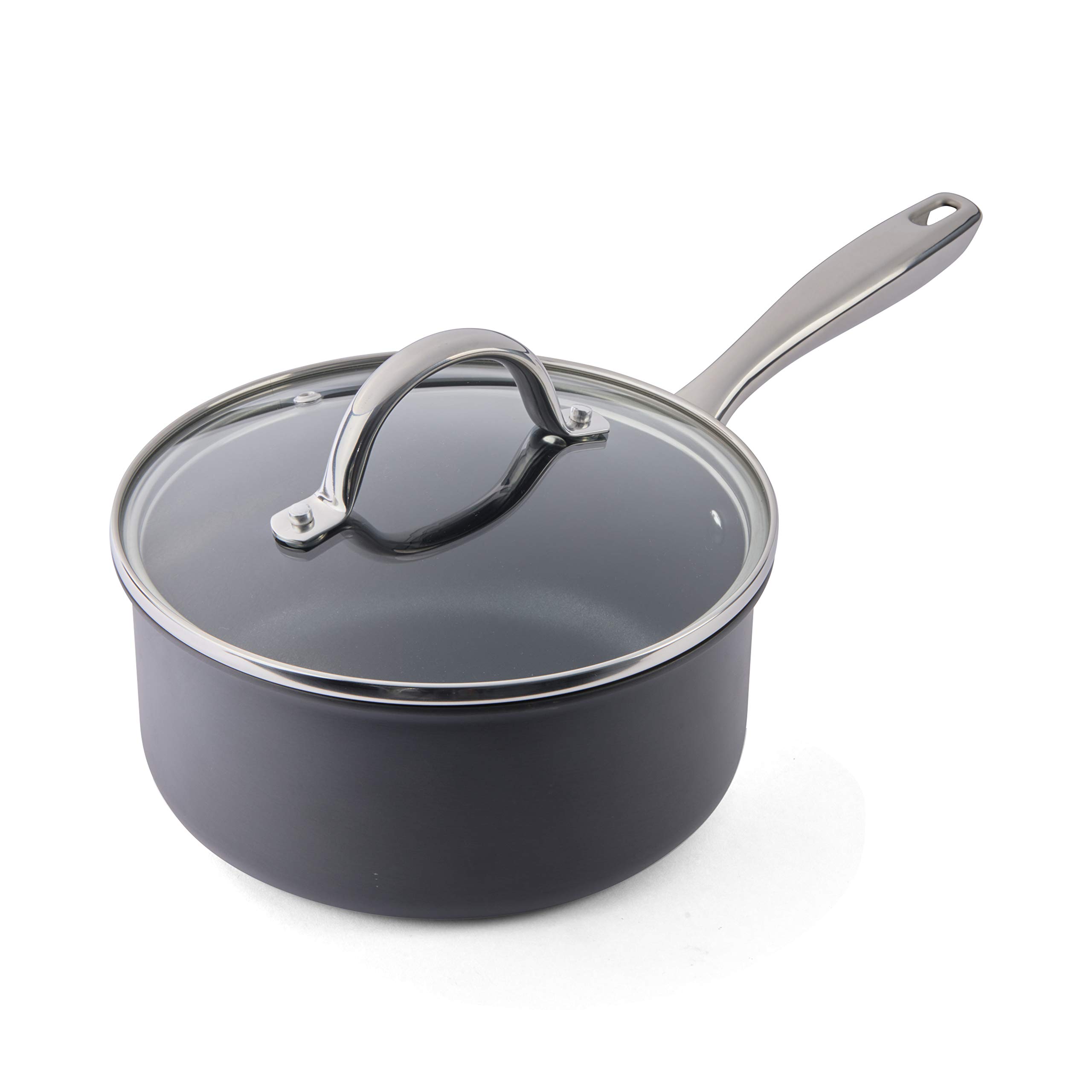 Cuisipro Easy Release Hard Anodized Stainless Steel Cookware Set - 10 Piece Nonstick Kitchen Pots and Pans for Professional Cooking & Home Chefs | Perfect for Sautéing, Frying, Baking and Everyday Meal Prep