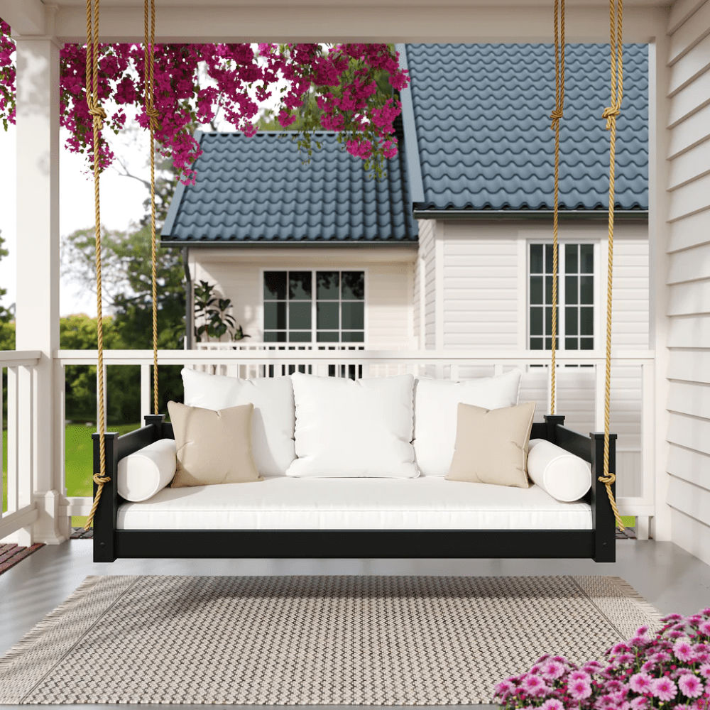Keystone Amish Co. Hampton Twin Size Solid Wood Daybed with Swing - Perfect for Kids' Bedroom, Guest Room, or Cozy Reading Nook