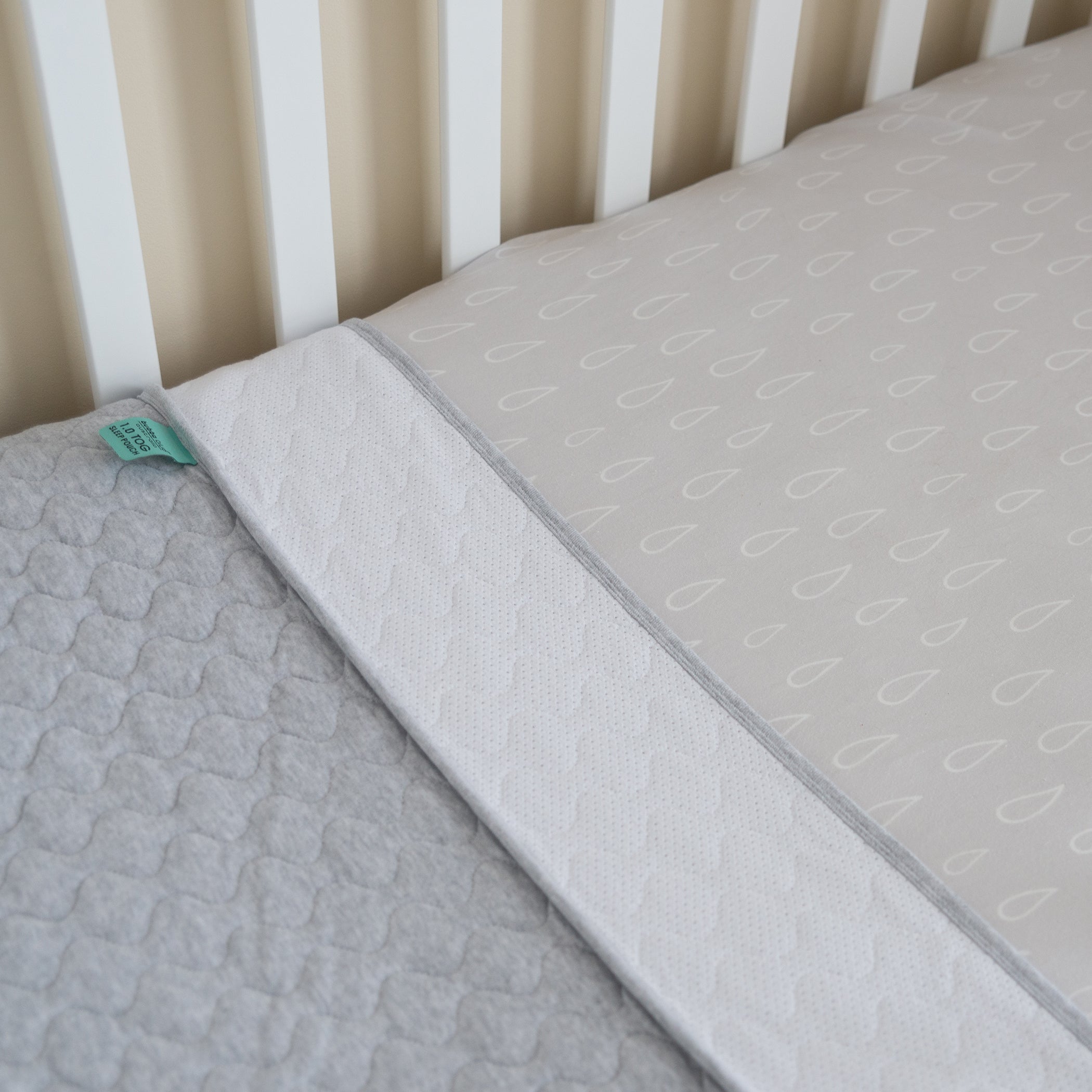 1.0 TOG Baby Sleep Sack - Breathable Cotton Sleeping Bag for Infants & Toddlers - Standard Cot Size - Perfect for Nursery, Daycare & Travel