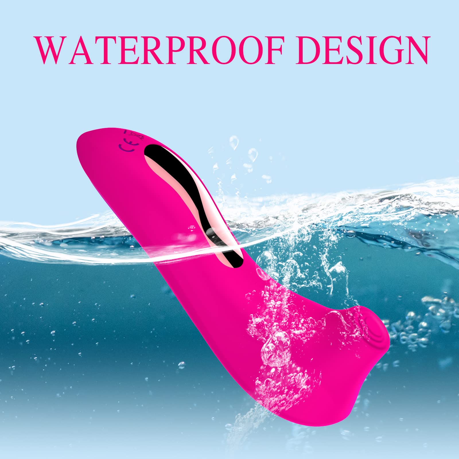 Premium Rose Clitoral Vibrator for Women - G-Spot & Clit Stimulator with 10 Licking/Vibrating Modes, Couples Adult Toy for Her & Him - Red (Perfect for Valentine's Gift, Anniversary & Intimate Play)