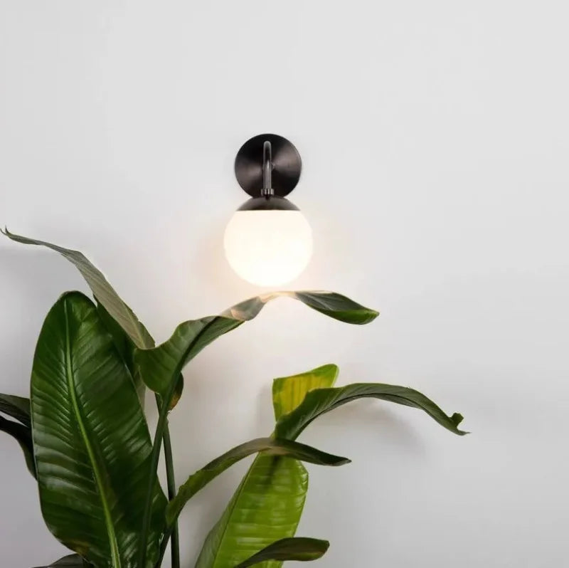 Halo Crest Wall Sconce - Modern LED Wall Light Fixture for Bedroom, Living Room & Hallway - Elegant Home Decor Lighting with Adjustable Brightness