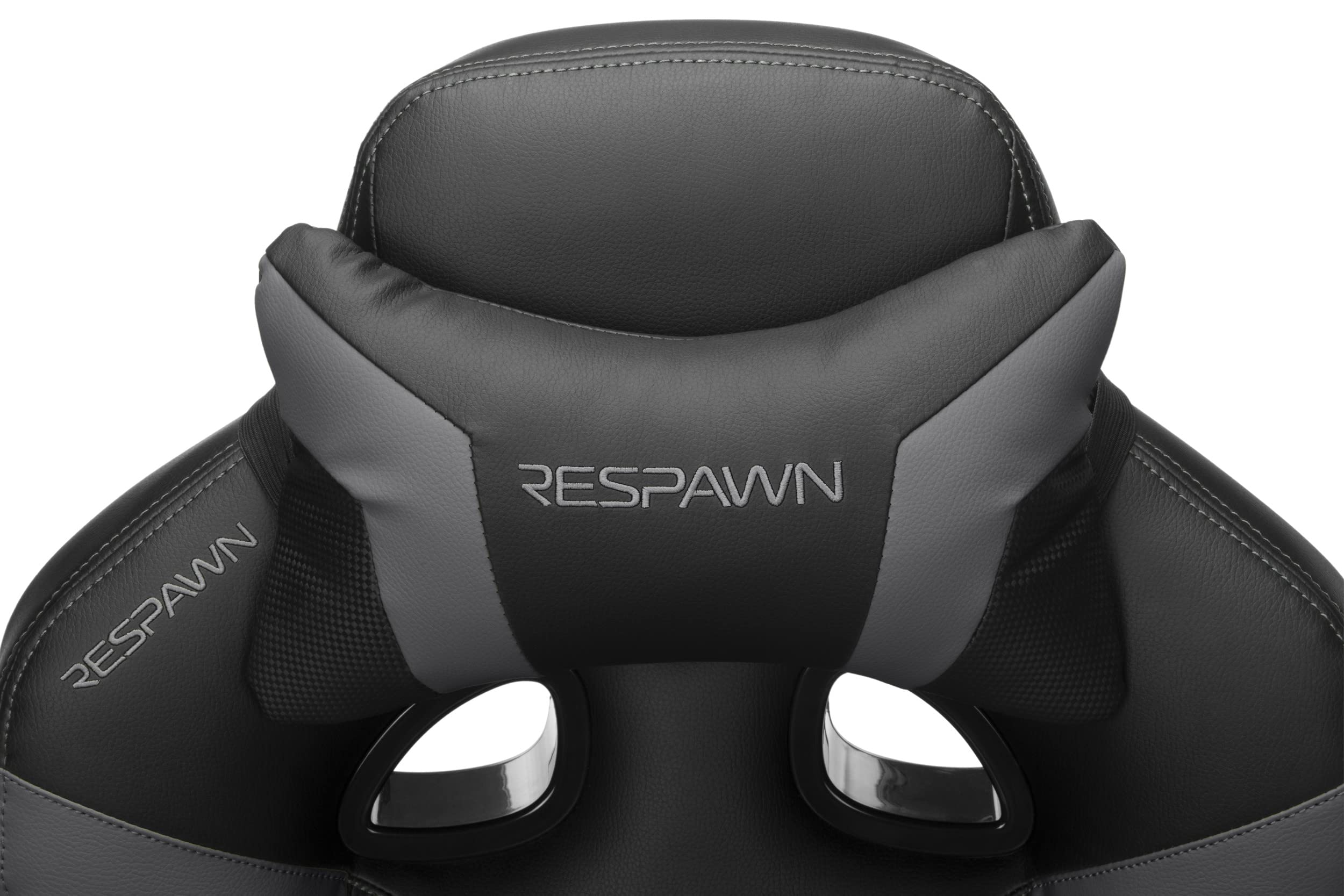 RESPAWN 110 Pro Ergonomic Gaming Chair with Adjustable Footrest & Headrest - Reclining Computer Desk Chair for Adults - Grey | Perfect for PC Gaming, Home Office & Streaming Setup