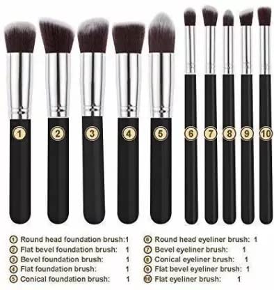 Premium 22-Piece Golden & Black Makeup Brush Set - Foundation, Eyeshadow, Blush, Mascara, Eyeliner & Lip Brushes | Cruelty-Free Synthetic Bristles | Perfect for Professional Makeup Artists & Beginners | Home, Travel & Salon Use