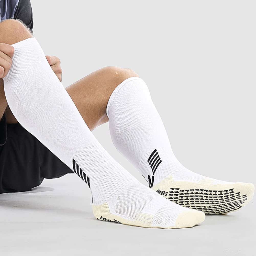 Non-Slip Kids Sports Socks for Football, Baseball & Soccer - Breathable Youth Athletic Socks for Boys - Perfect for Games, Practice & School PE Classes