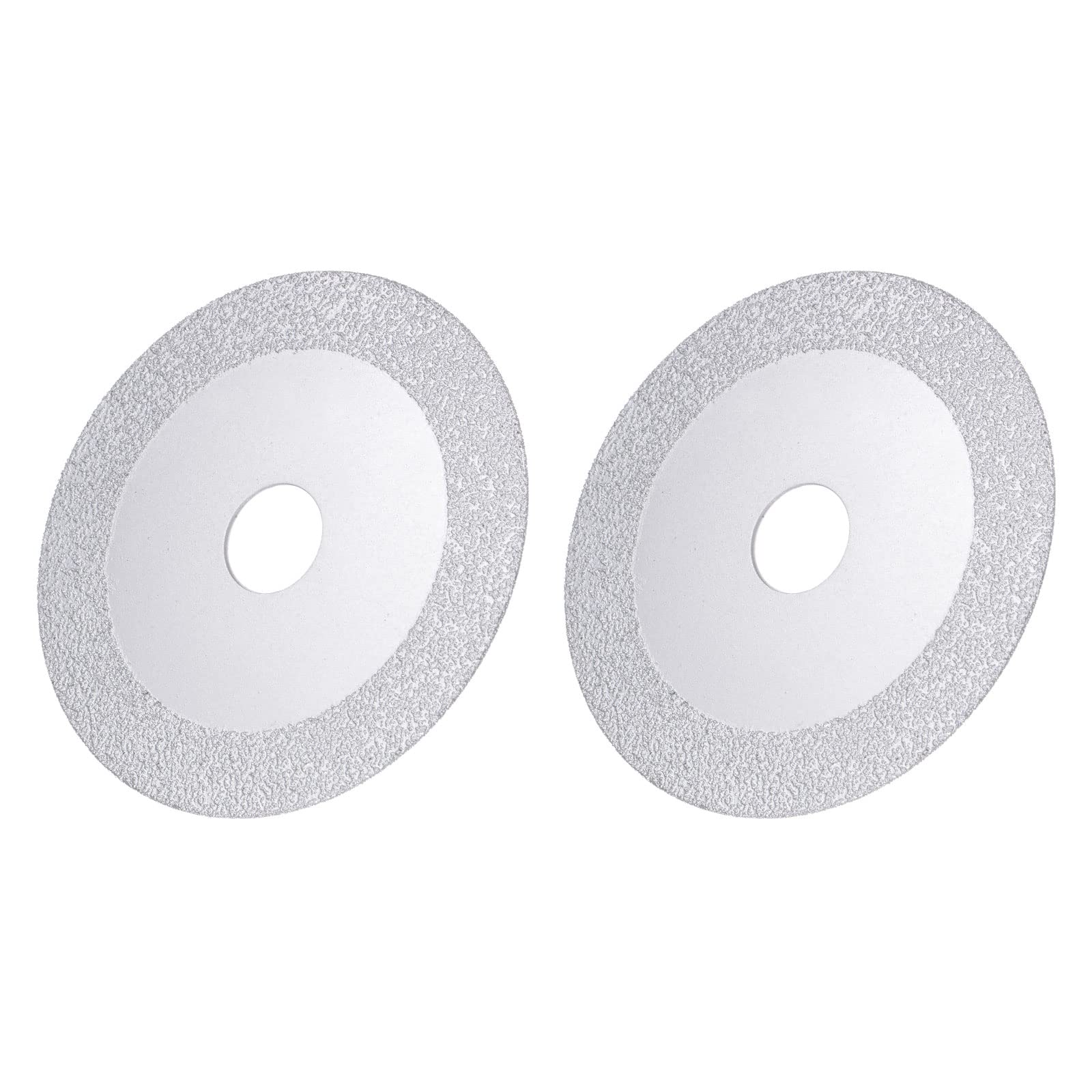 uxcell 100mm (4-Inch) Vacuum Brazed Diamond Cutting Disc - 15mm Diamond Width, 20mm Arbor - for Porcelain Tile, Marble, Granite - Angle Grinder Accessories - 2pcs - Perfect for DIY Projects, Home Renovation & Professional Construction Work