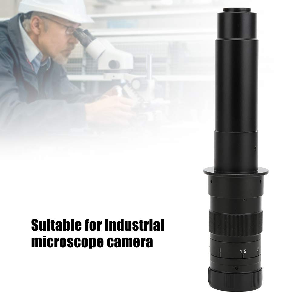 300X Adjustable Zoom C Mount Lens 0.7X-4.5X Magnification for Industrial Microscope Camera - High Precision Inspection & PCB Repair Tool for Electronics, Jewelry, and Watchmaking