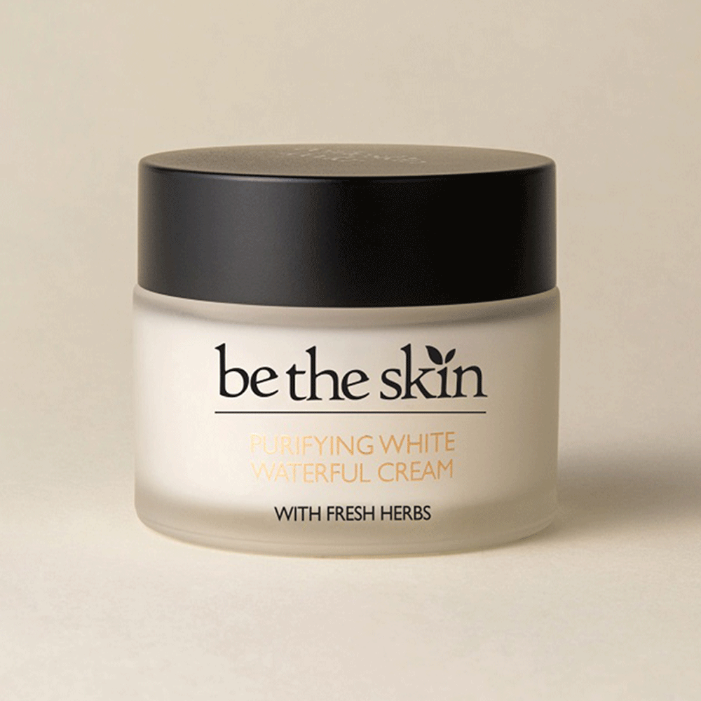 Be the Skin Purifying White Waterful Cream 50ml - Brightening Moisturizer for Glowing Skin | Perfect for Daily Hydration & Evening Skincare Routine