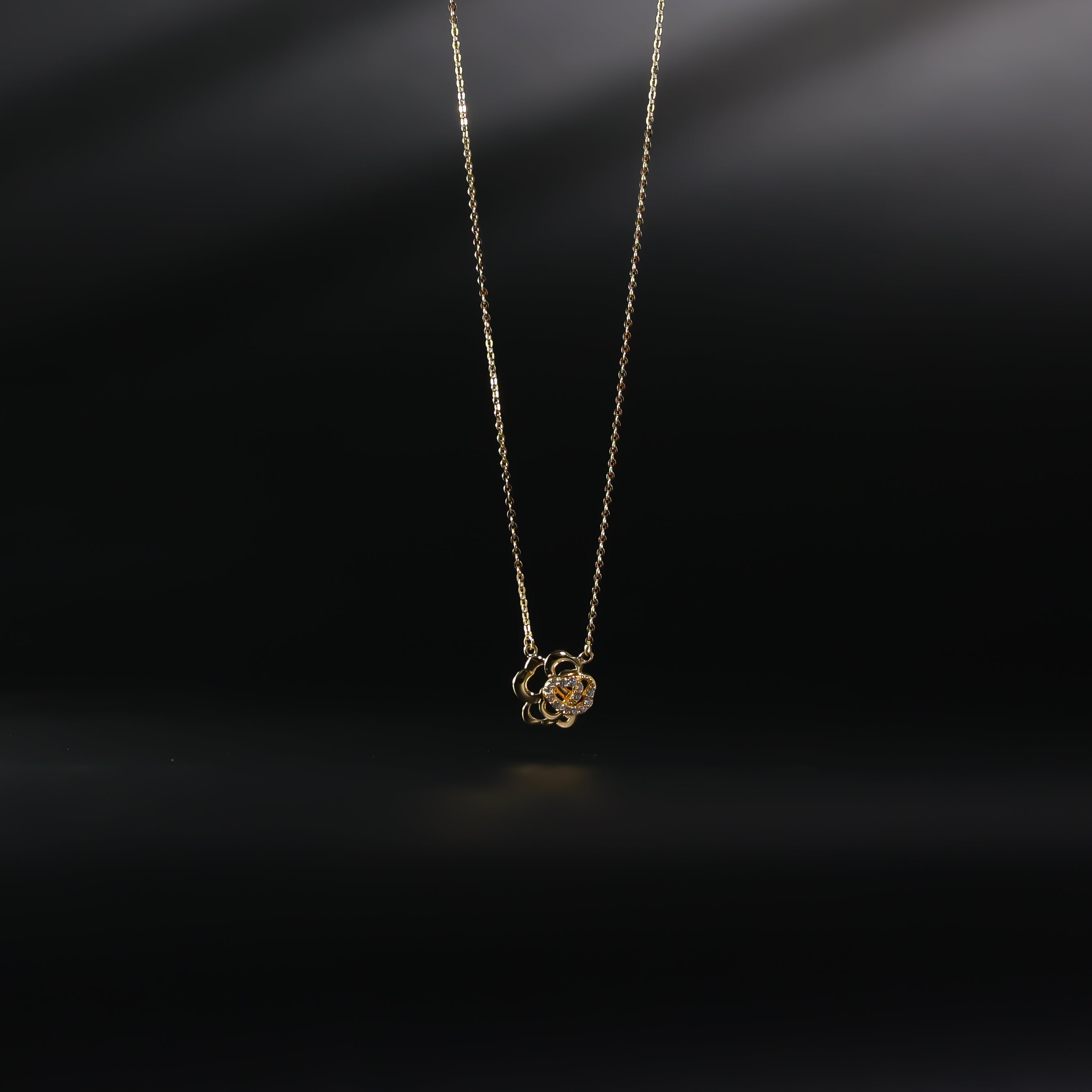 Gold Rose Flower Necklace - Elegant 18K Gold Plated Rose Pendant for Women | NK0103 | Perfect for Valentine's Day Gifts, Anniversary Presents & Romantic Occasions