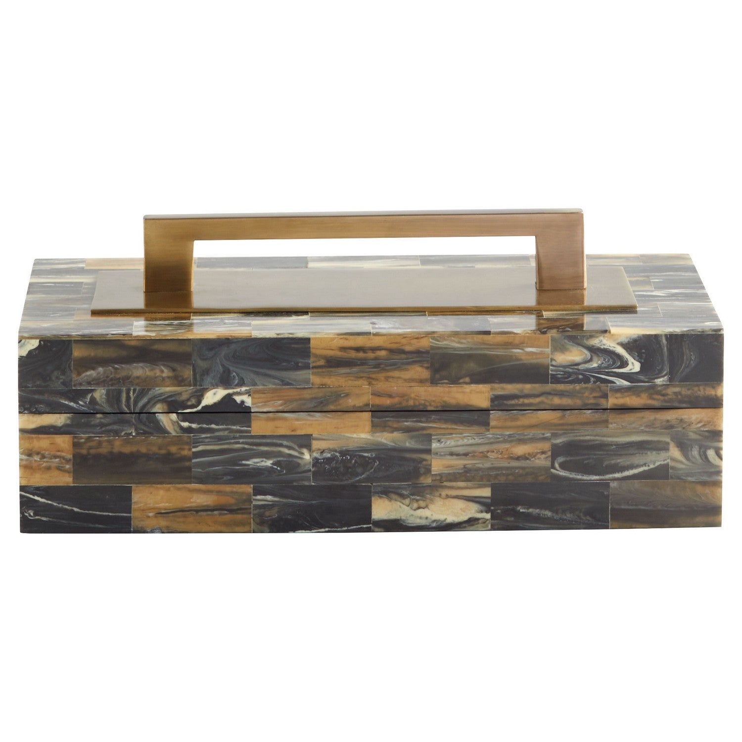 Cyan Design 11534 Cairo Box - Decorative Iron and Antique Brass Storage Box for Jewelry, Keepsakes & Home Decor | Perfect for Bedroom, Living Room & Gift Giving