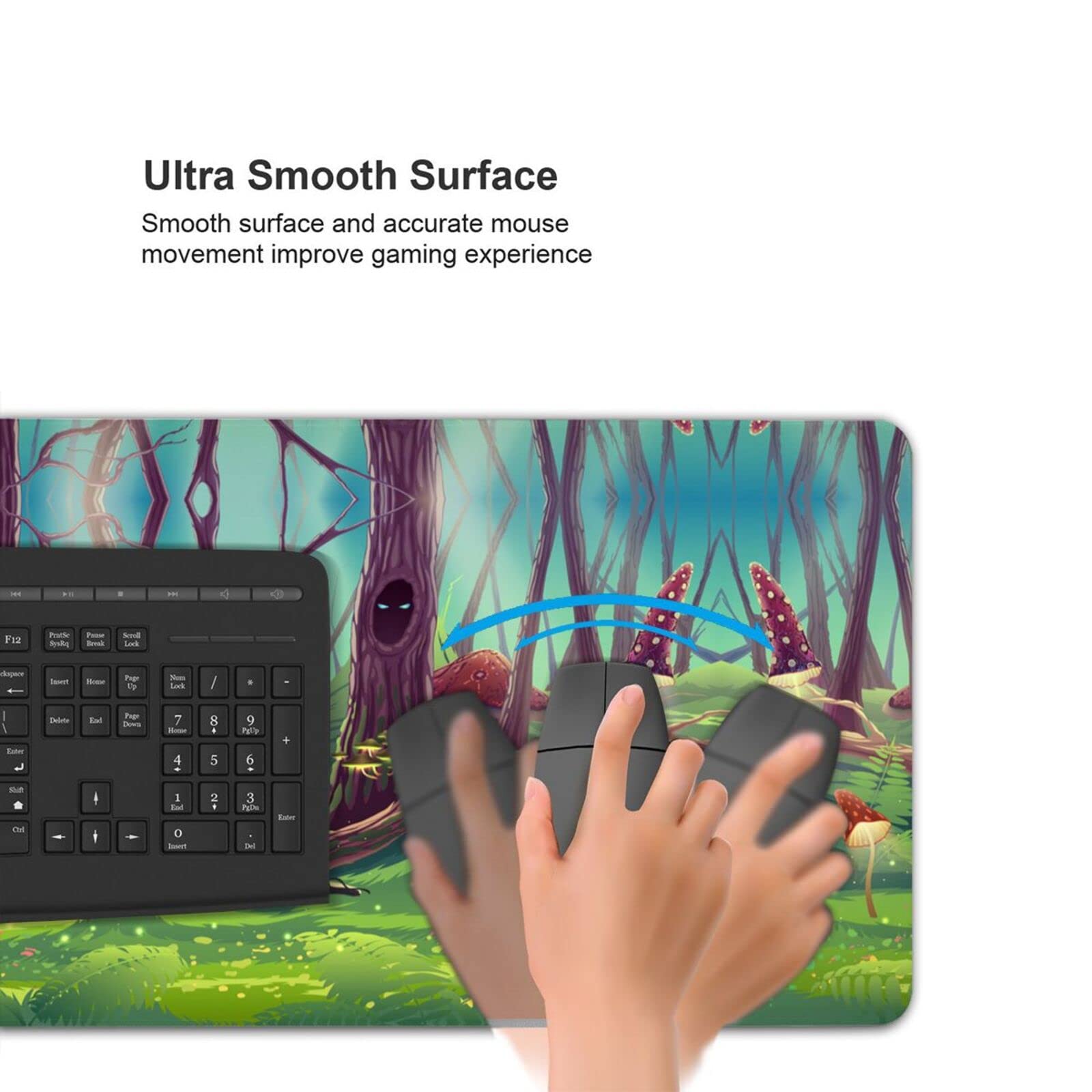 Fantasy Landscape Large Mouse Pad - Extended Gaming Mouse Mat with Nature Design for Computer & Keyboard - Perfect for Gaming, Office Work & Home Use