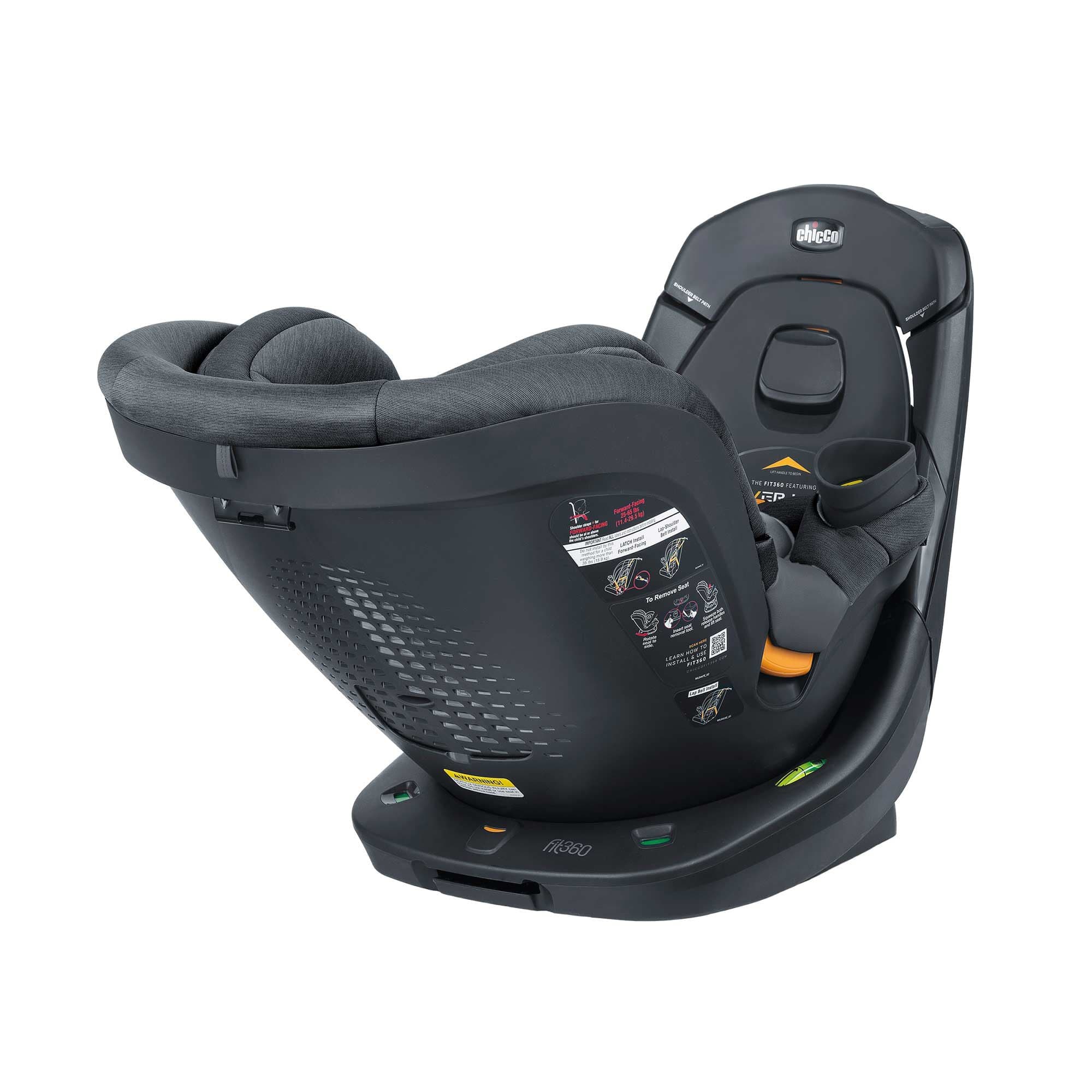 Chicco Fit360 ClearTex Rotating Convertible Car Seat for Toddlers - Safe & Easy 360° Swivel Installation - Perfect for Travel & Daily Commutes