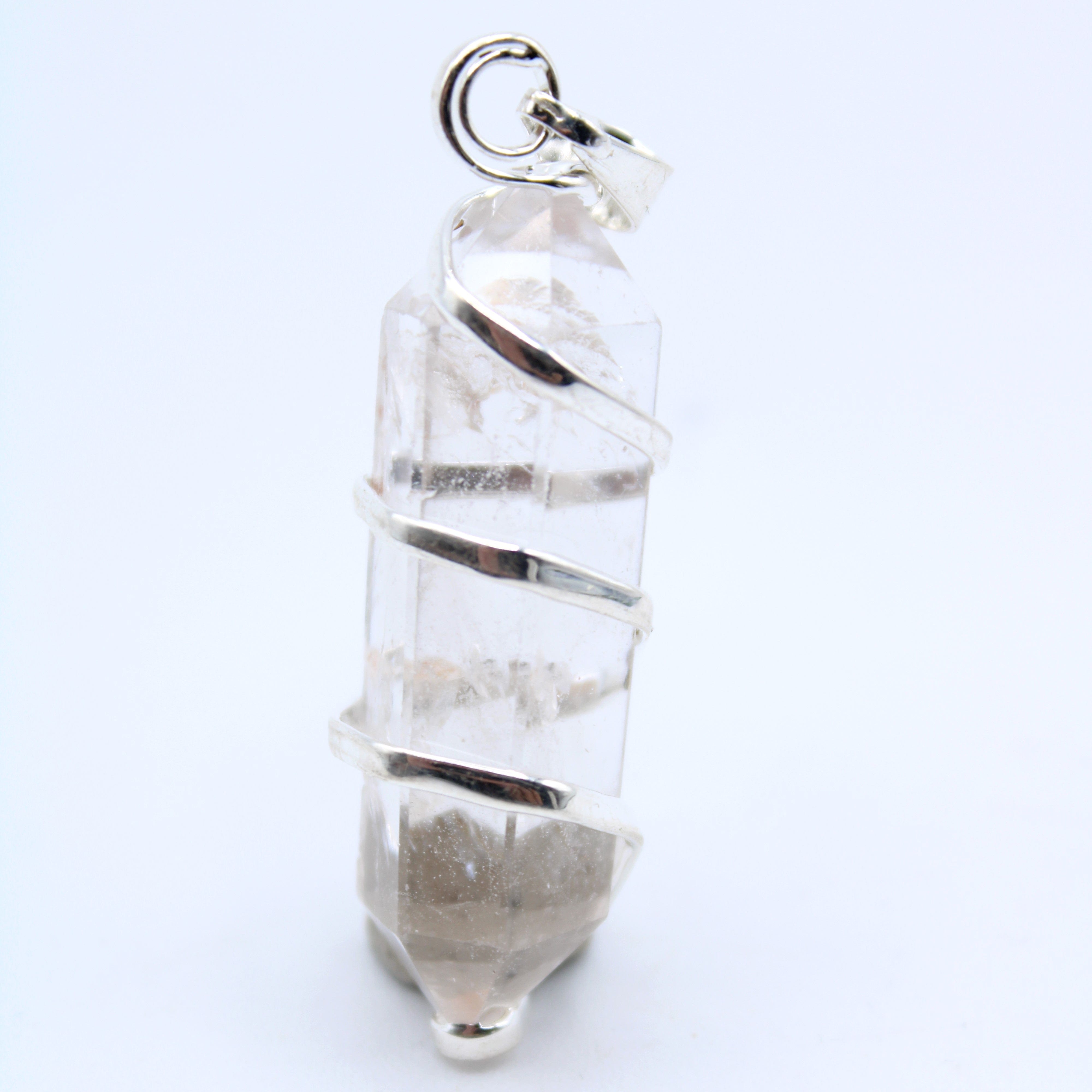Double Terminated Quartz Point Pendant Necklace - Natural Healing Crystal Jewelry for Chakra Balancing & Energy Cleansing | Perfect for Meditation, Yoga & Spiritual Healing
