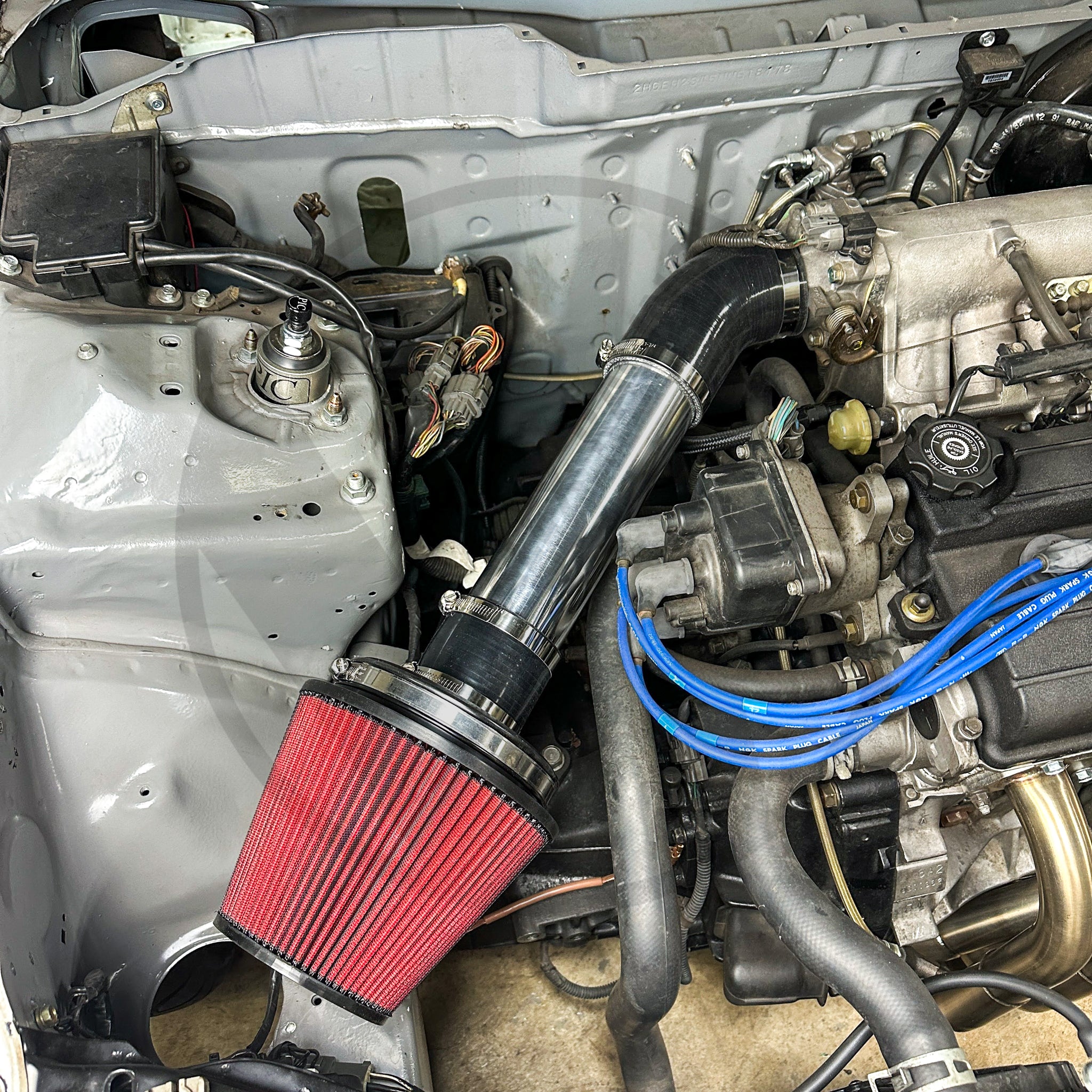 3 Inch Honda Acura All Motor Performance Headlight Intake for B Series EG EK - High Airflow Cold Air Intake System for Racing & Street Performance Upgrades
