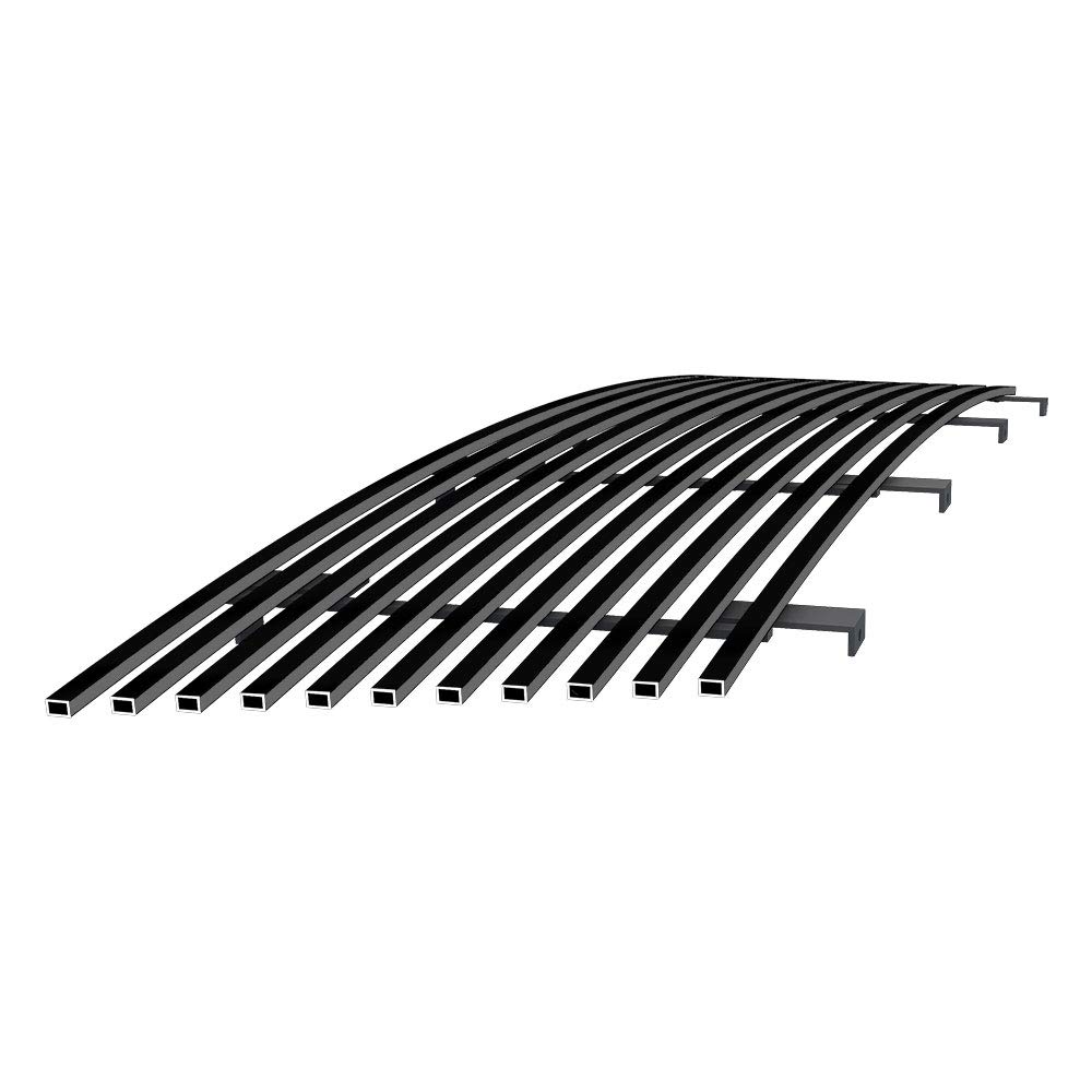 APS Stainless Steel Black Billet Front Grill Grille Insert Compatible with Ford Ranger 1998-2000 (F85047H) - Durable Upper Main Replacement for Off-Road & Custom Truck Upgrades