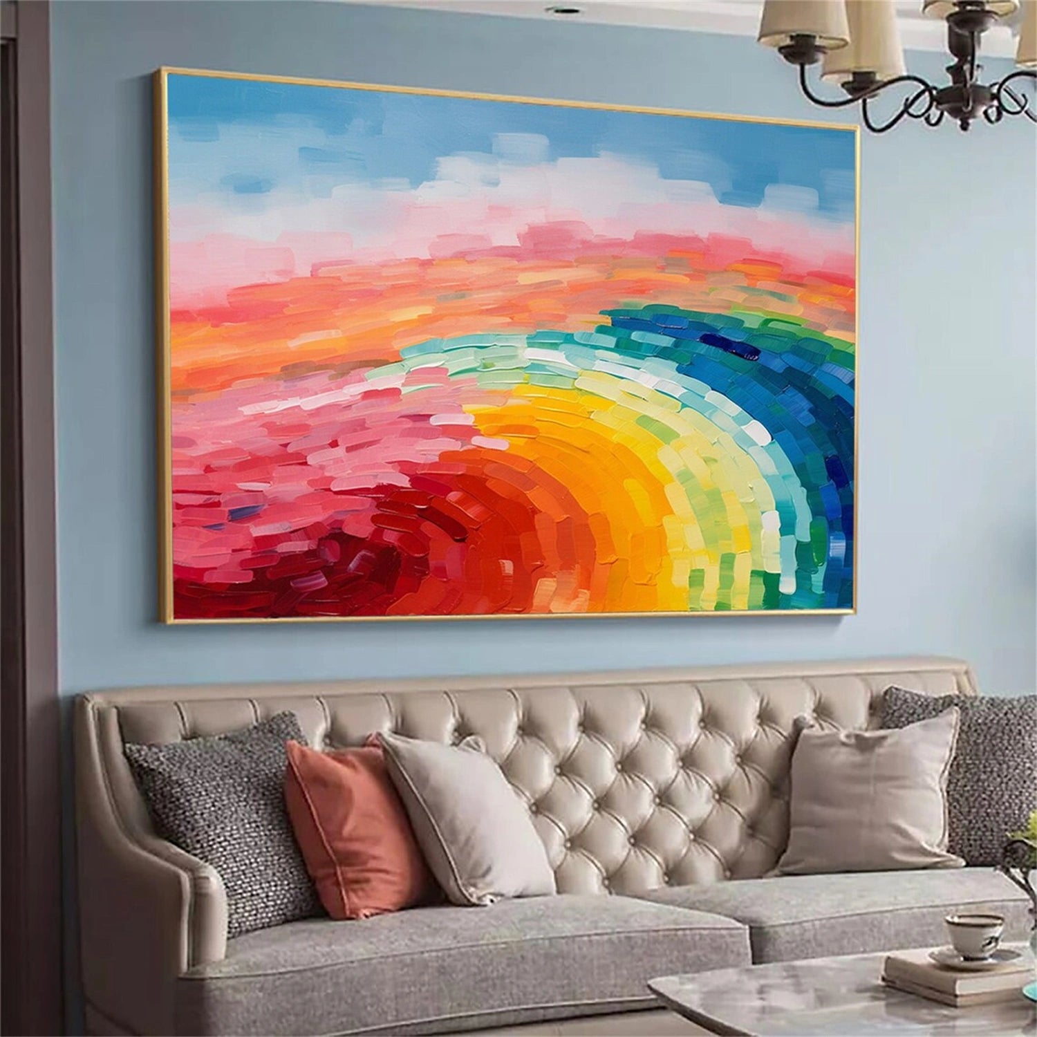 Abstract Painting #AB 300 - Modern Wall Art for Home & Office Decor | Perfect for Living Room, Bedroom, or Workspace