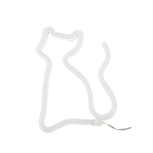 Cat Night Light - USB/Battery Powered LED Cat Shaped Lamp for Bedroom, Nursery, Wedding & Party Decor - Cute Neon Pet Gift for Cat Lovers (Perfect for Nighttime Reading, Kids' Rooms & Holiday Decorations)