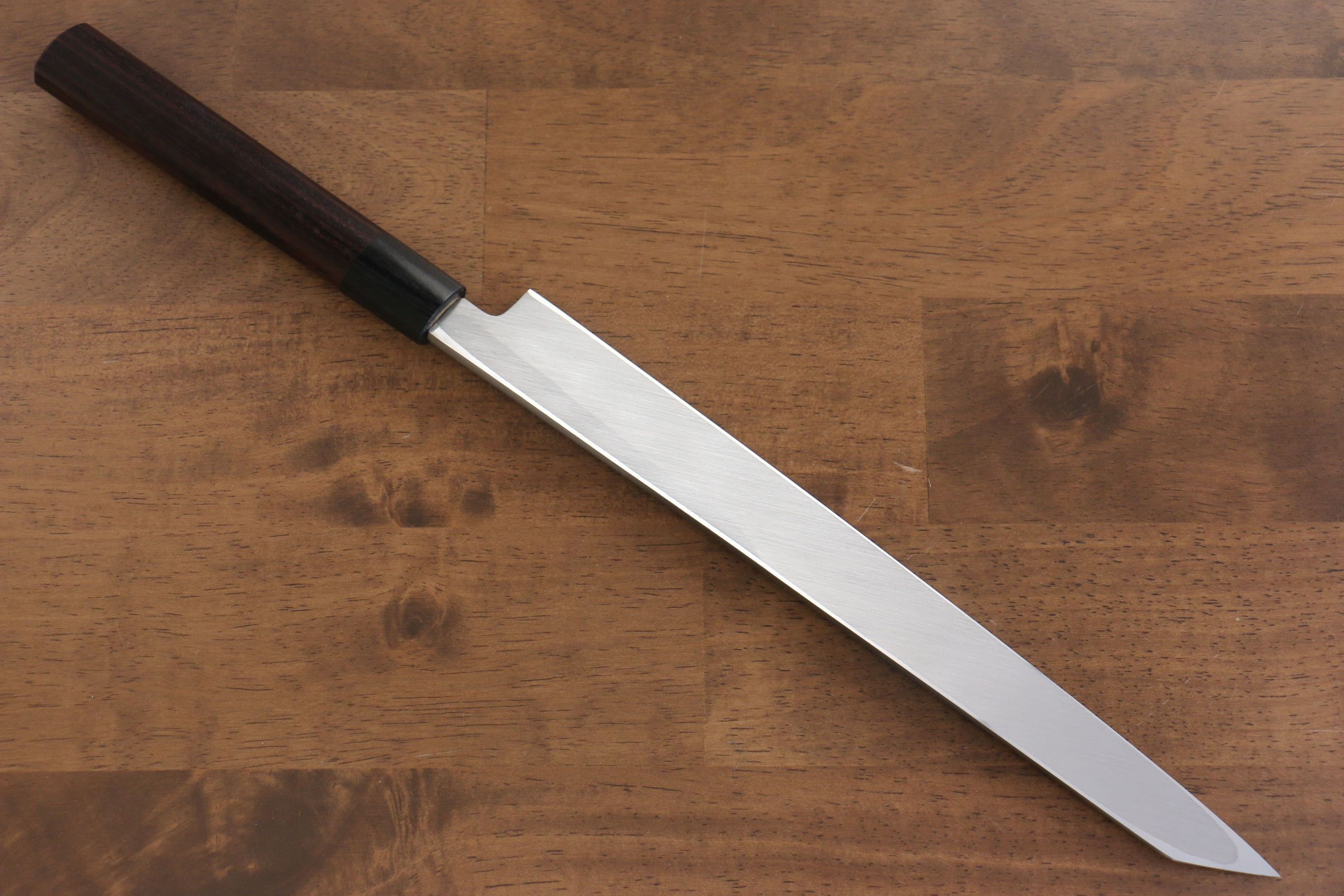 Premium Jikko White Steel No.2 Kiritsuke Yanagiba Knife 270mm with Exquisite Shitan Handle - Perfect for Sushi Chefs & Japanese Cuisine Enthusiasts