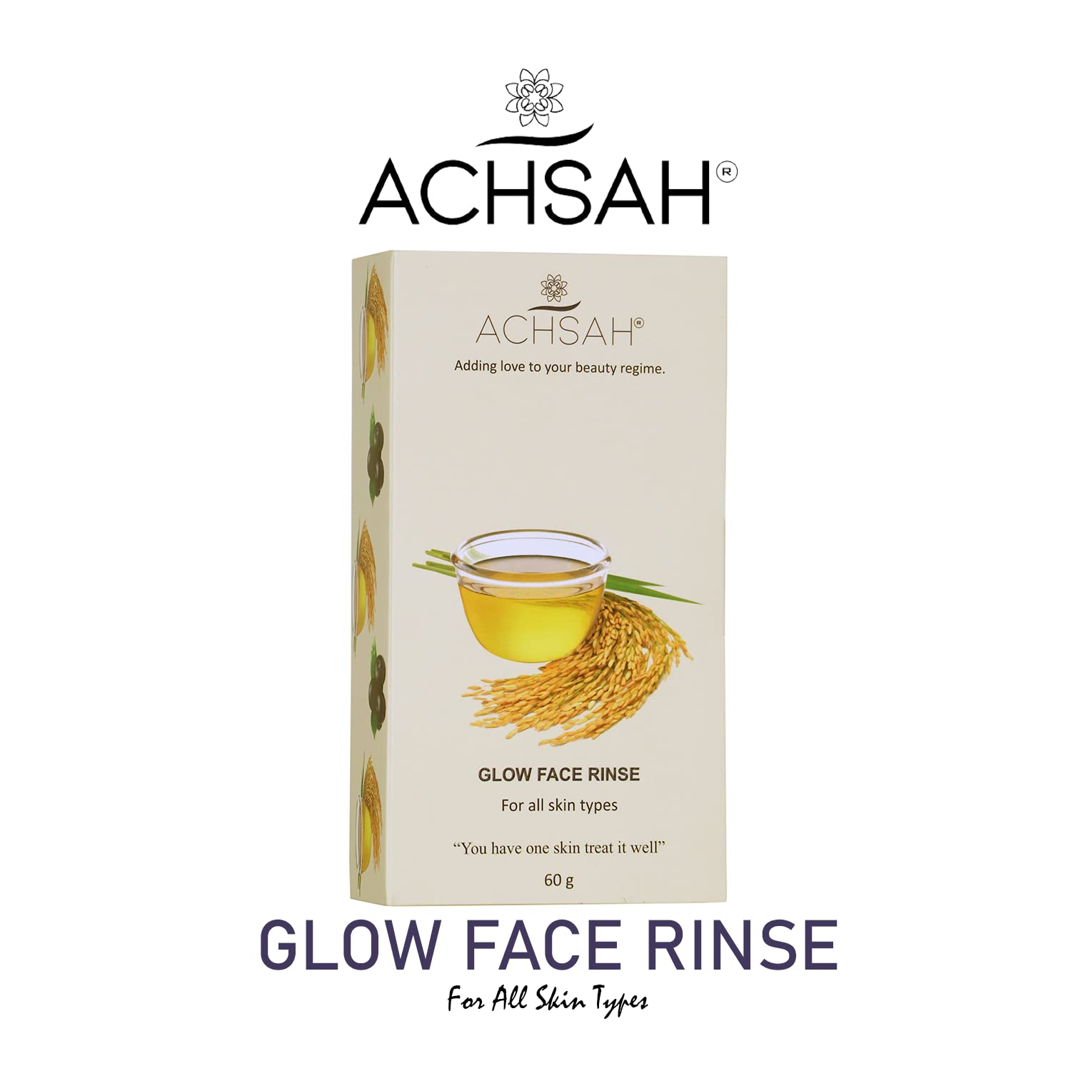 ACHSAH Glow Face Wash with Vitamin C & Acai Berries - Reduces Hyperpigmentation & Acne, Fights Sun Damage & Antioxidants for All Skin Types (60g) | Daily Brightening Cleanser for Clear, Radiant Skin