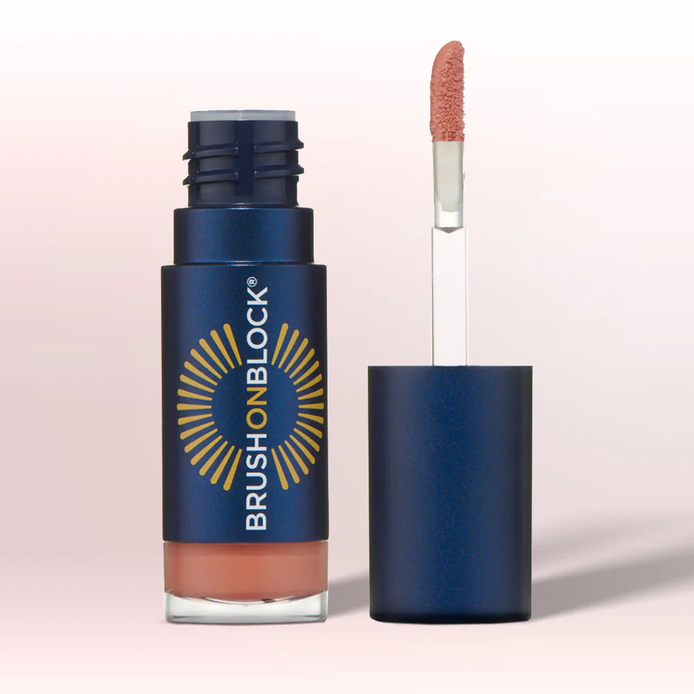 Brush on Block SPF 30 Protective Lip Oil - Moisturizing & Sun Protection for Dry Lips - Perfect for Outdoor Activities, Beach Days & Daily Sun Care