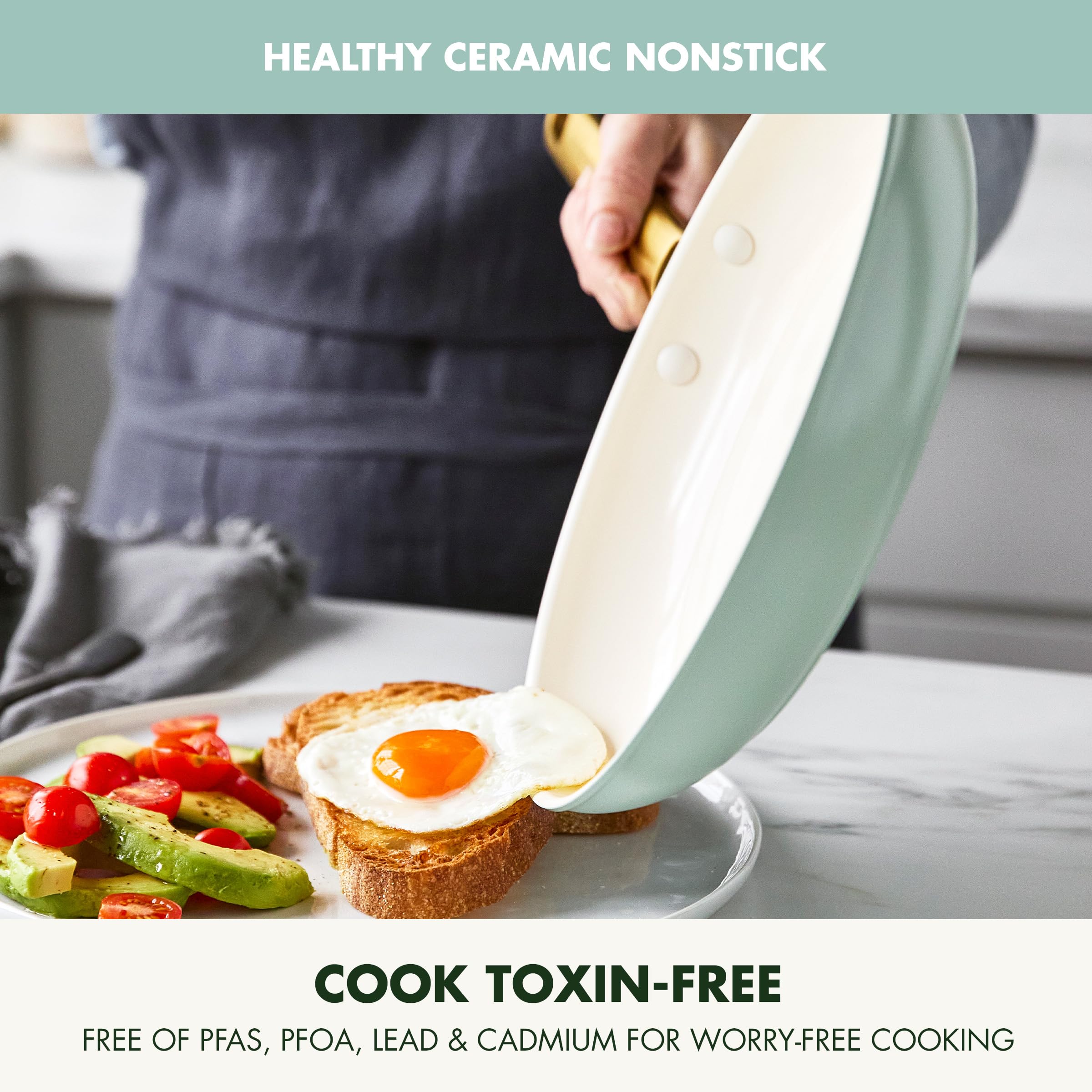 GreenPan Reserve Hard Anodized Healthy Ceramic Nonstick 10