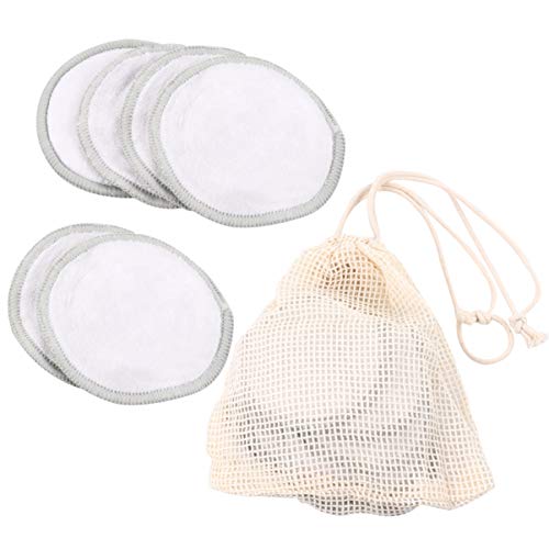 Artibetter 12 Pack Reusable Cotton Makeup Remover Pads - Eco-Friendly Facial Cleansing Rounds with Laundry Bag for Sustainable Beauty Routine | Perfect for Travel, Daily Skincare & Zero Waste Lifestyle