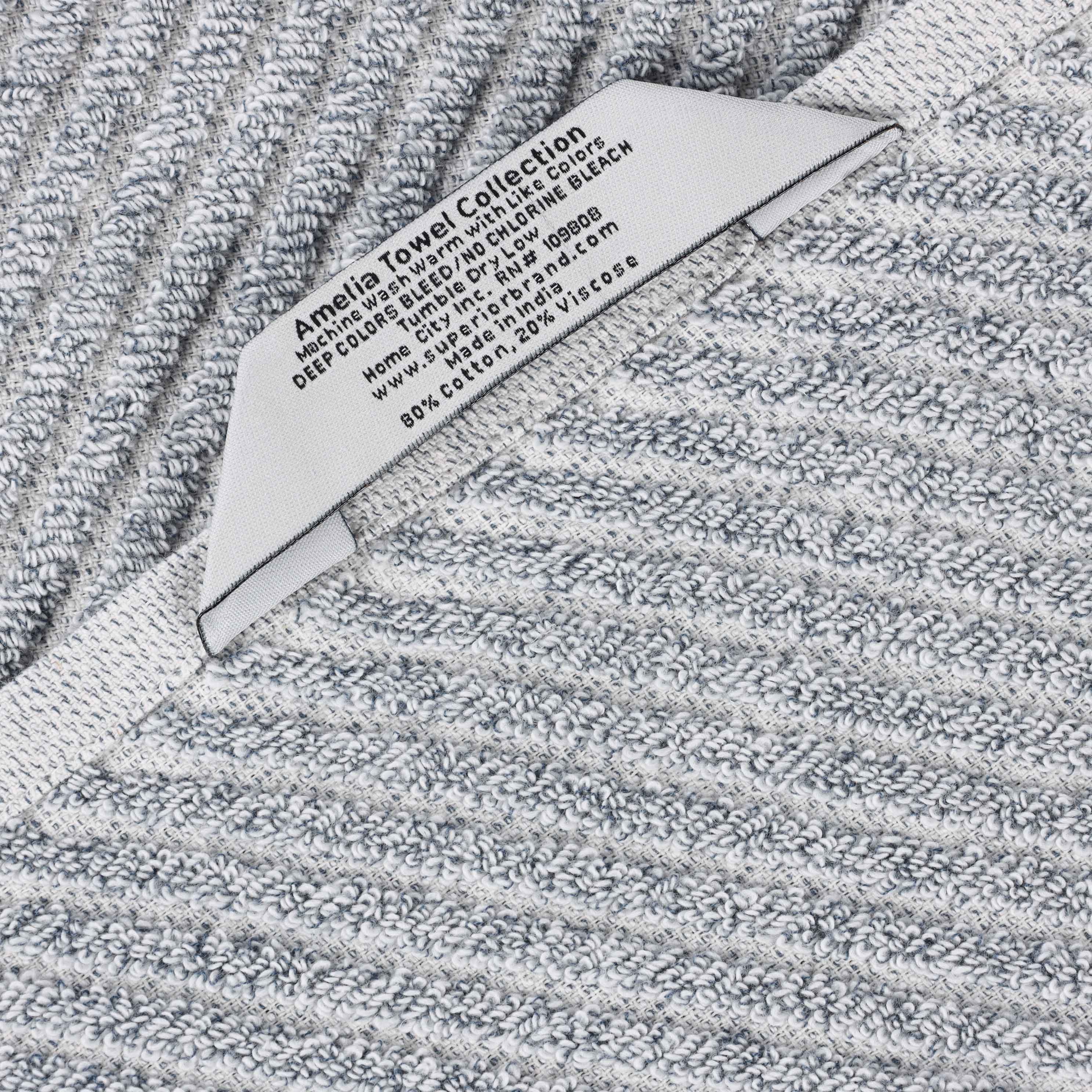 Amelia Cotton Blend Diagonal Stripes Bath Towels Set of 2 - Ultra Soft & Absorbent Large Bath Sheets for Spa, Beach & Luxury Bathroom Decor