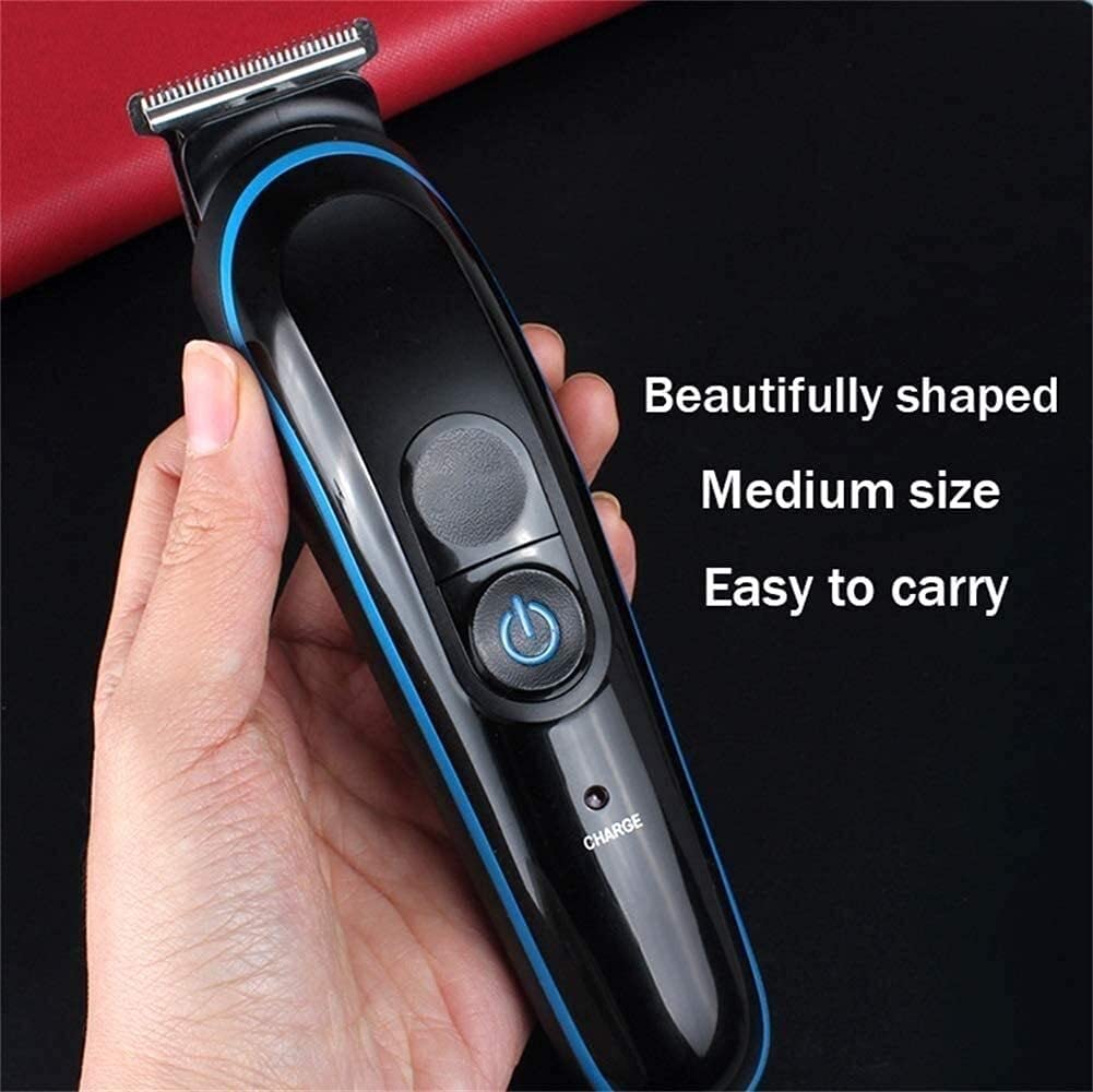 Professional 6-in-1 Cordless Hair Clippers for Men - Electric Hair Trimmer & Beard Trimmer Kit with Multiple Guards | Perfect for Home Haircuts, Barbershop Grooming & DIY Styling